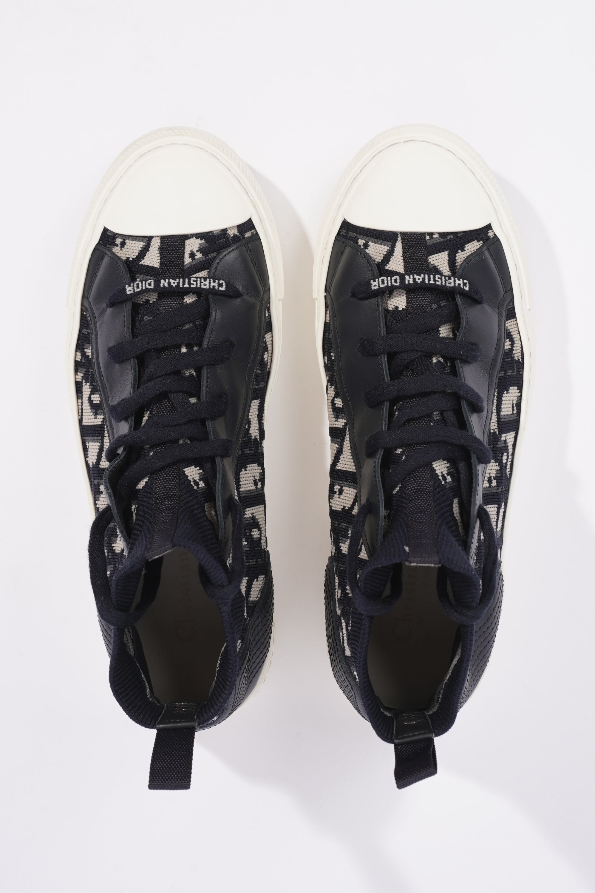 Christian Dior Womens Walk n' Dior High Top Blue / White EU 38 / UK 5