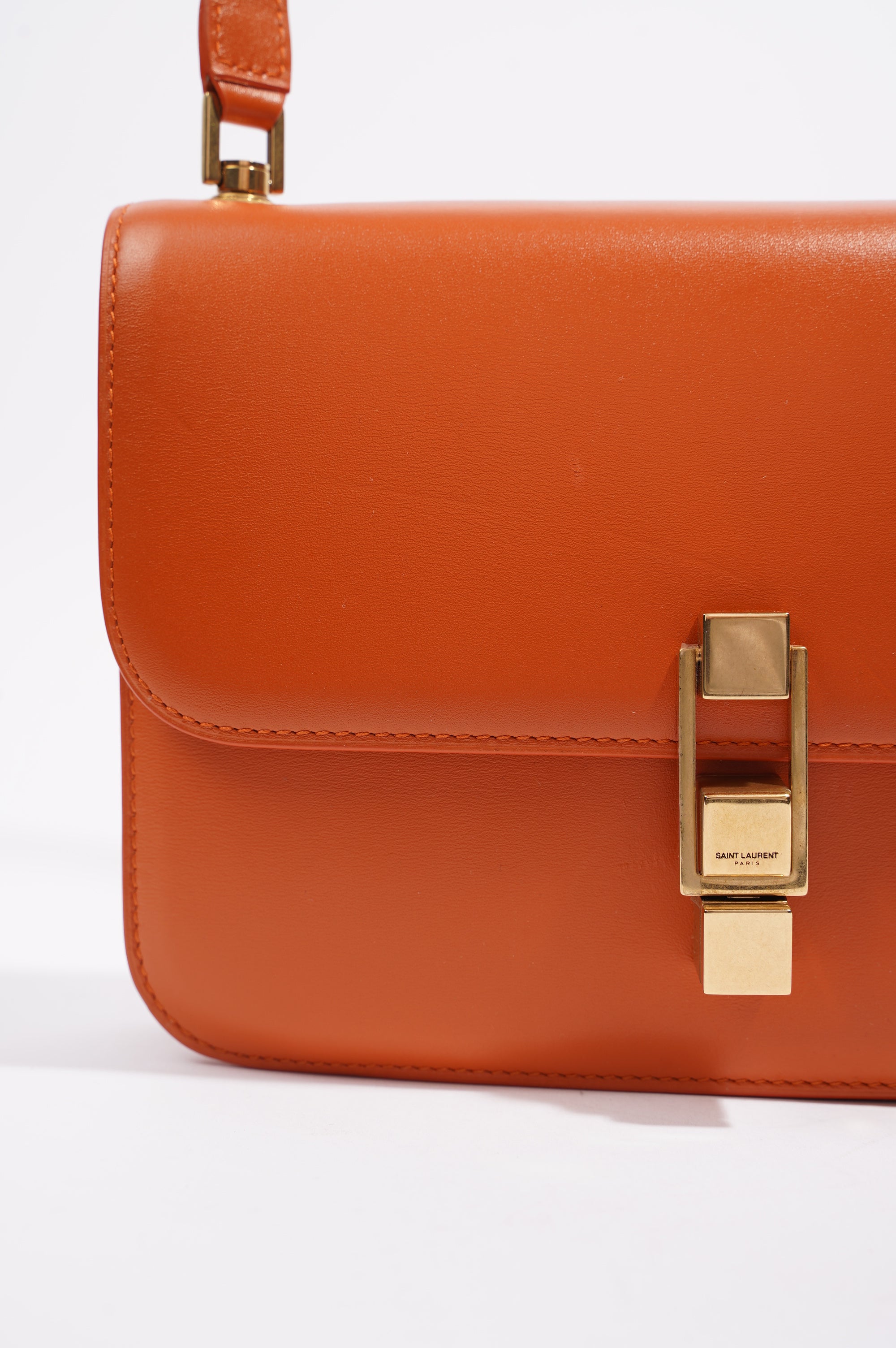 Saint Laurent Womens Le Carre Orange