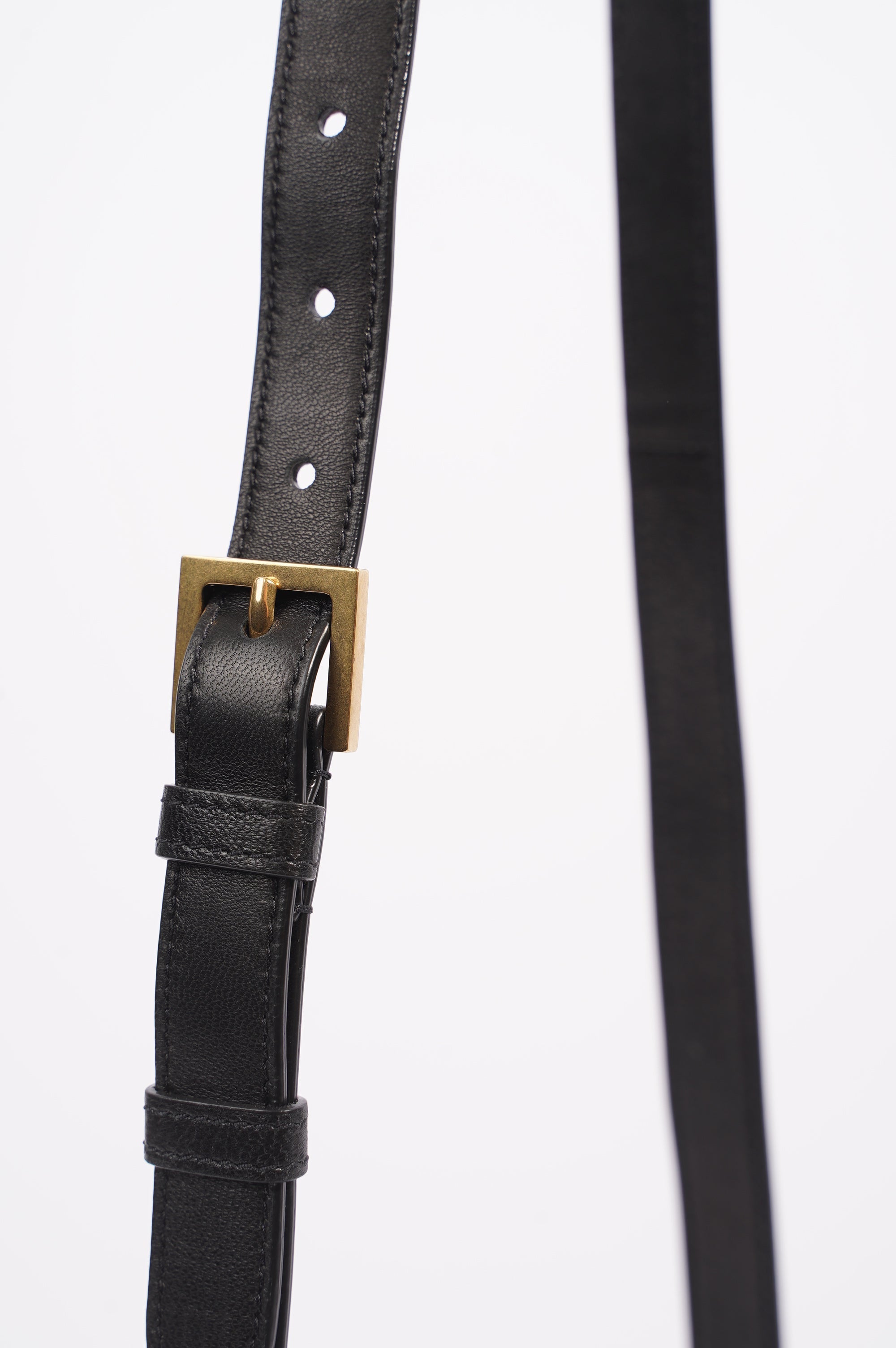 Saint Laurent Womens June Quilted Box Bag Black