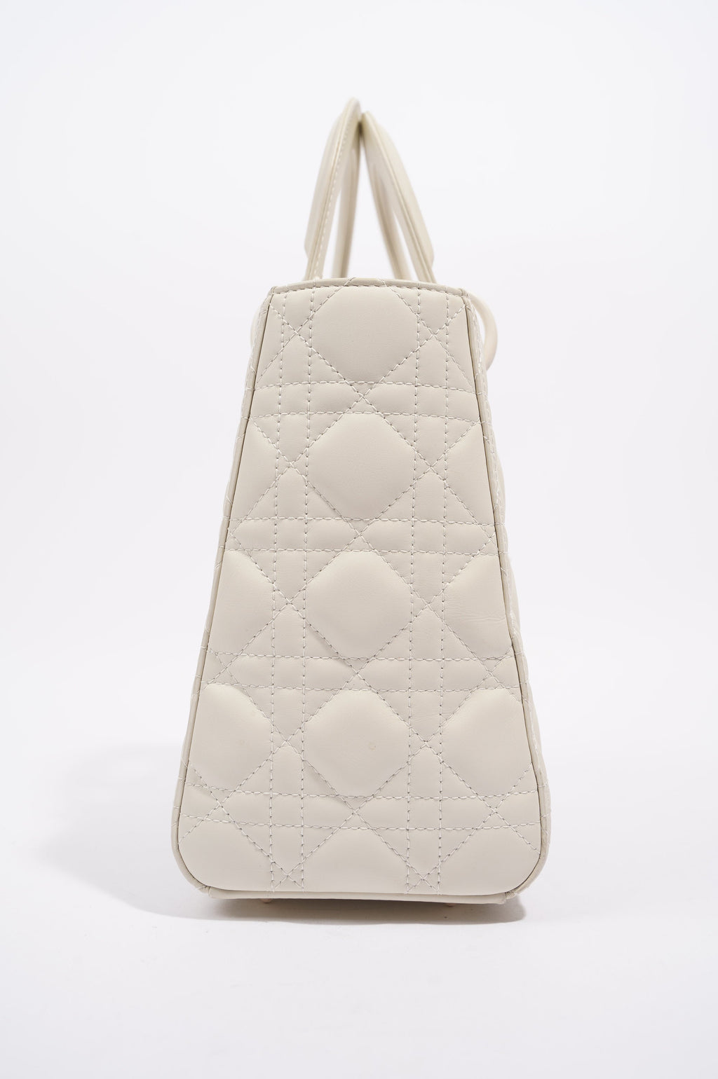 Christian Dior Womens Lady Dior White Medium