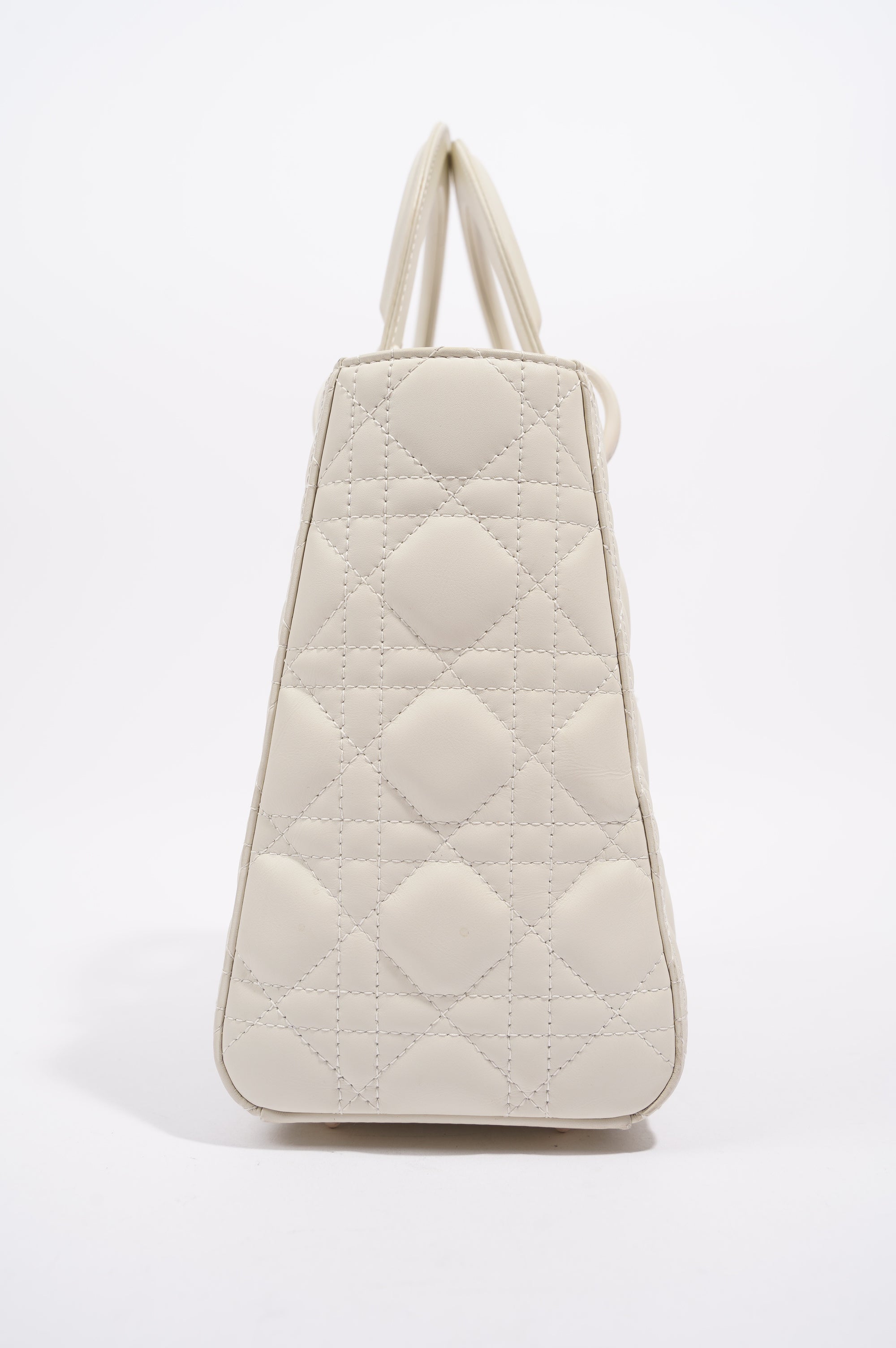 Christian Dior Womens Lady Dior White Medium