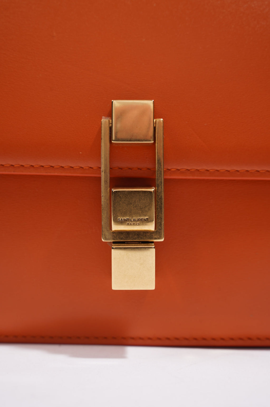 Saint Laurent Womens Le Carre Orange