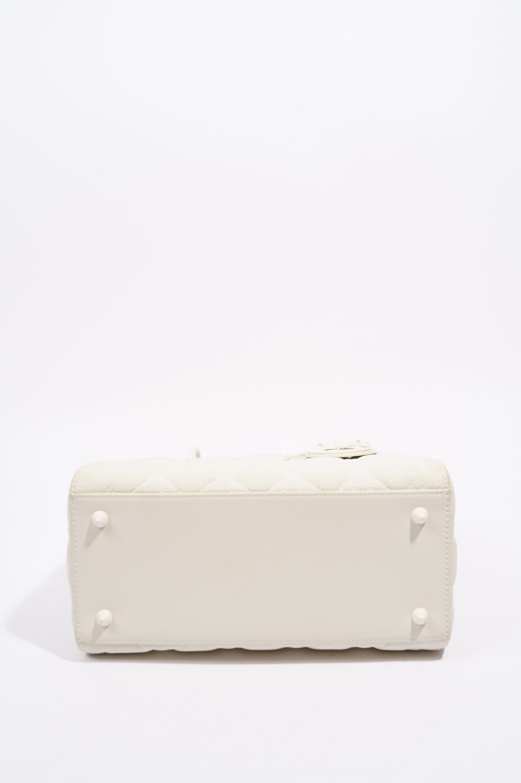 Christian Dior Womens Lady Dior White Medium