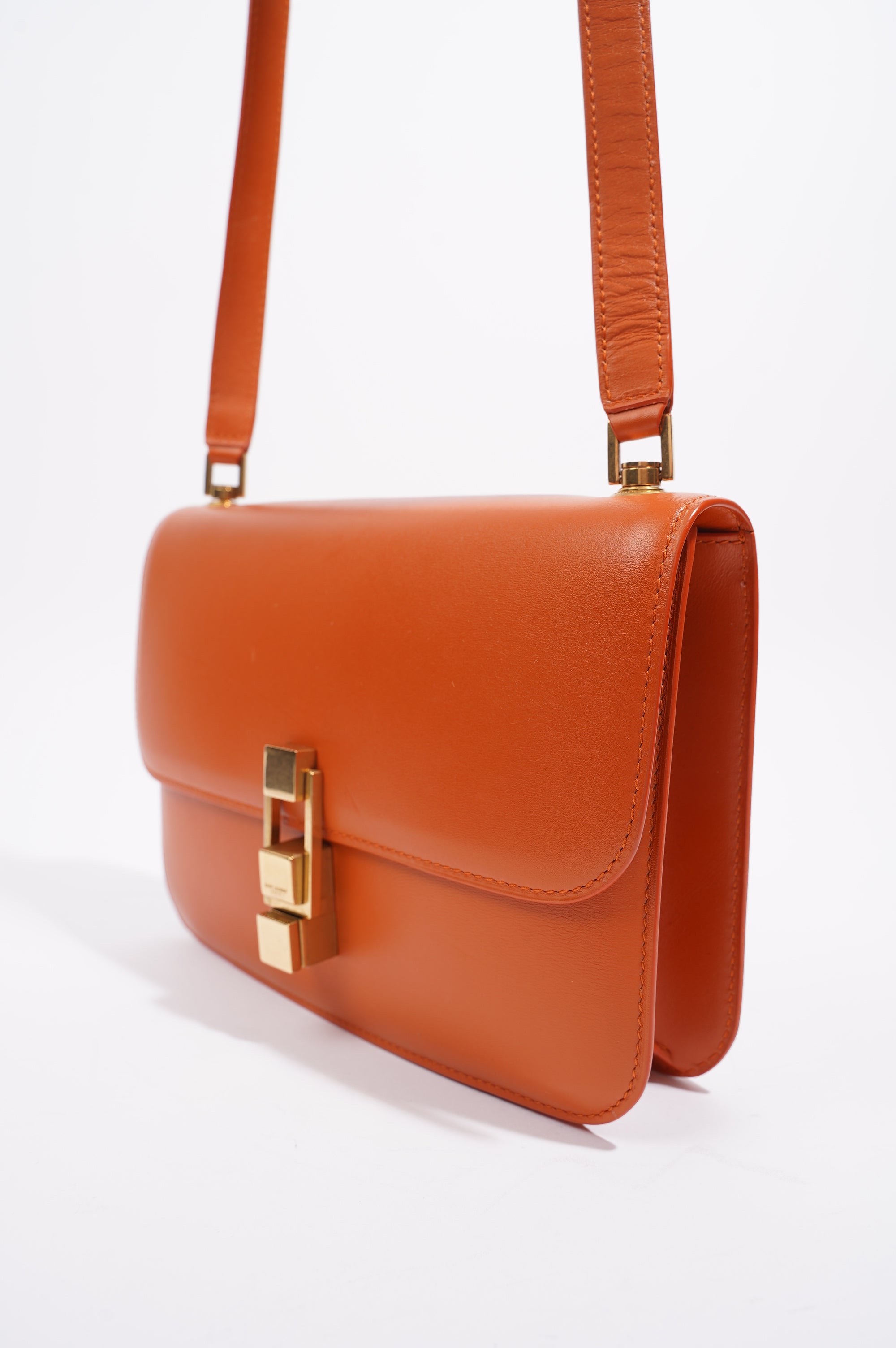 Saint Laurent Womens Le Carre Orange