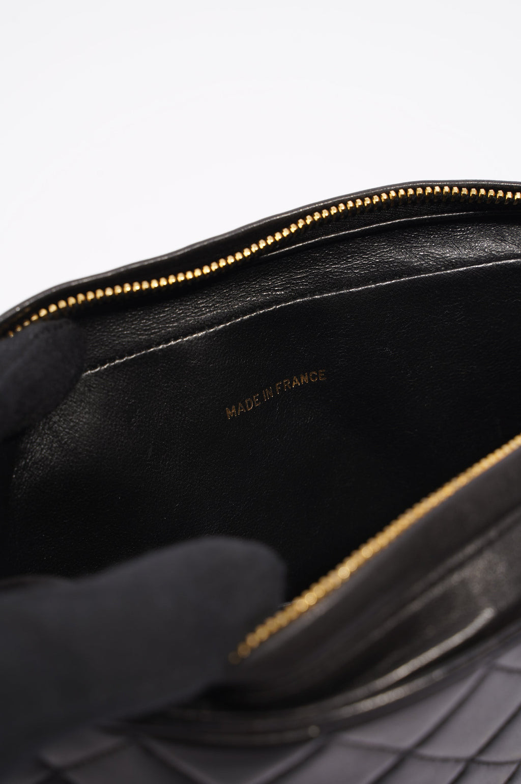 Chanel Womens Lambskin Evening Square Tassel Bag Black / Gold