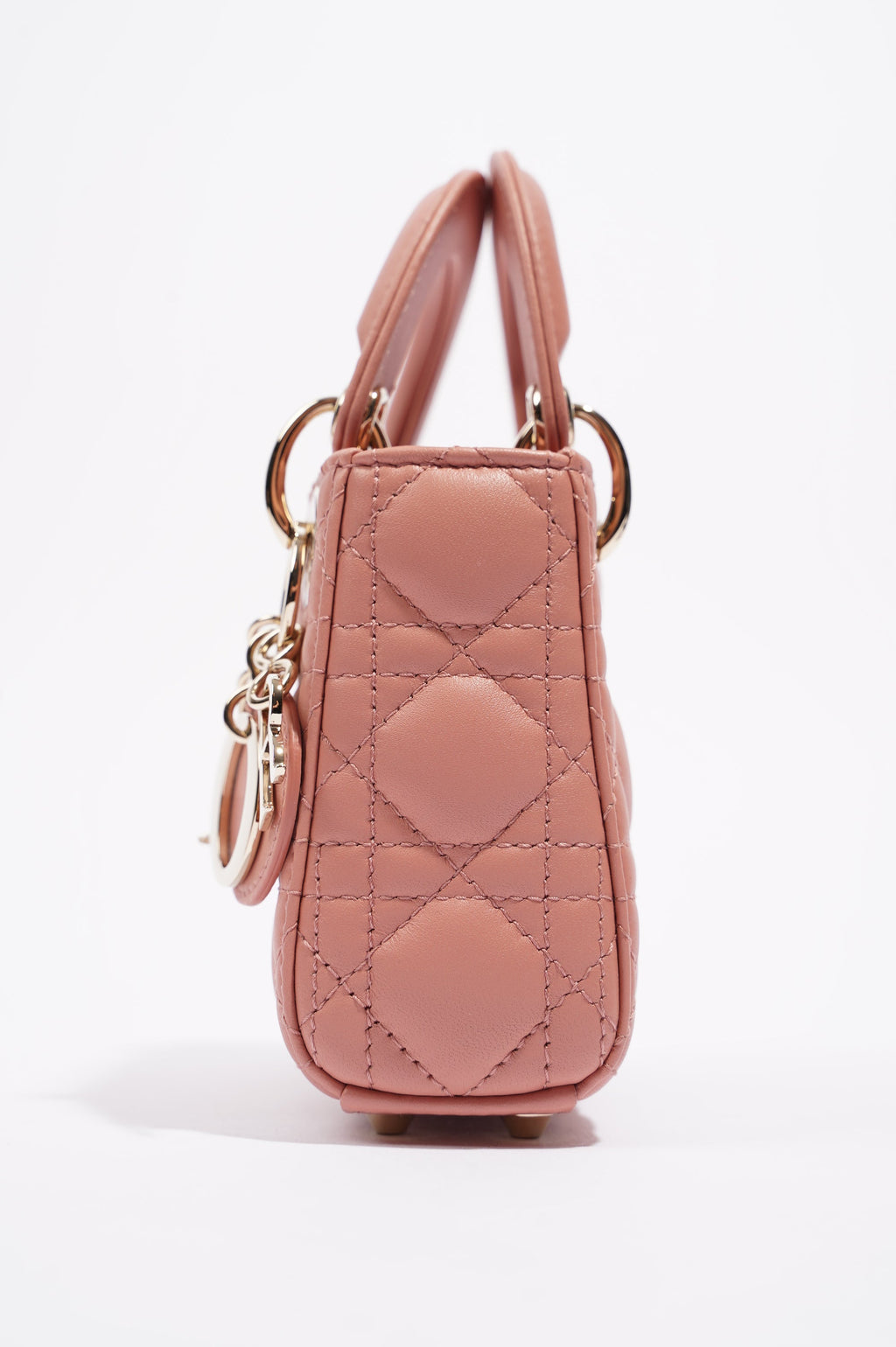 Christian Dior Womens Lady Dior Pink Micro