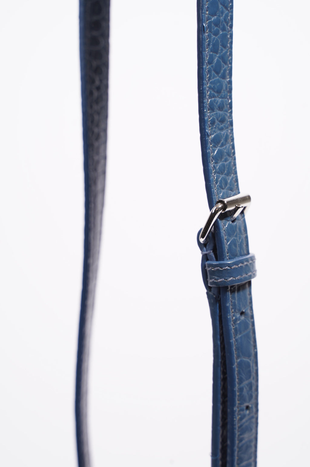 Saint Laurent Womens Sac De Jour Navy Croc Baby
