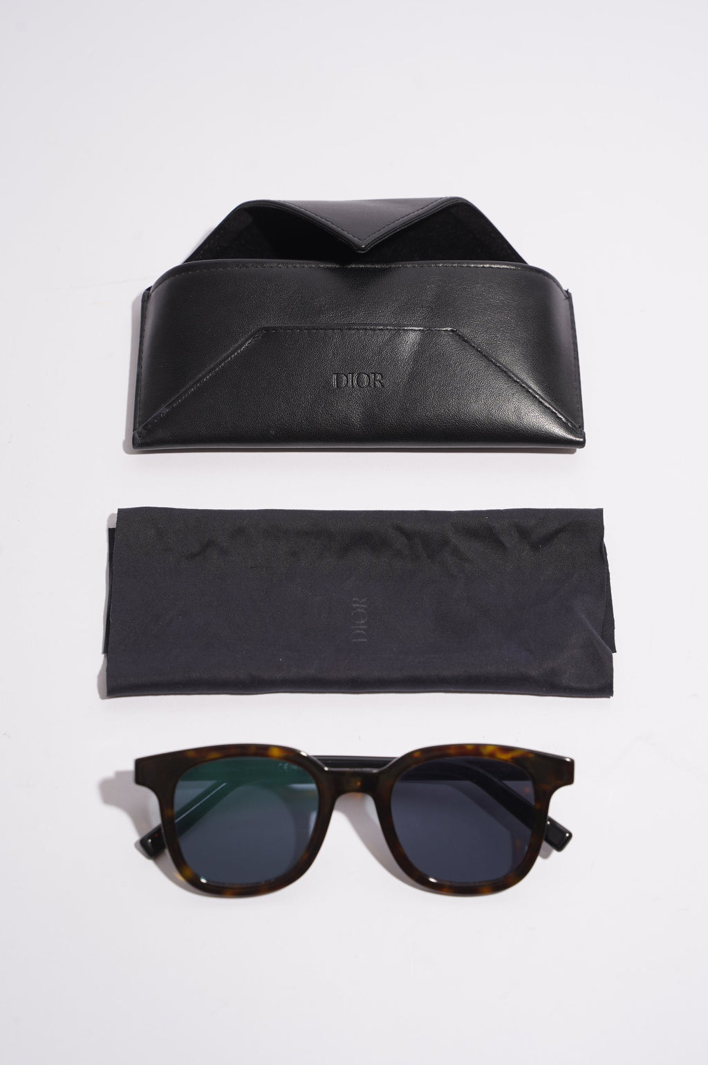 Christian Dior Mens BlackTie 219S Sunglasses Tortoise Shell 150