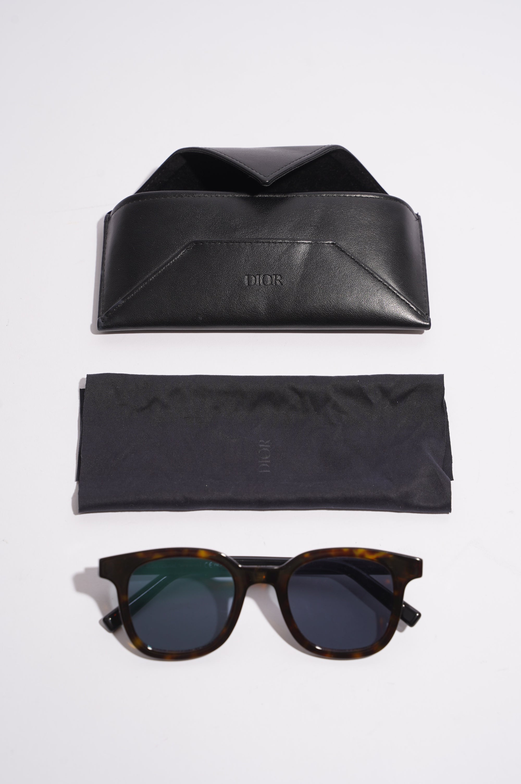 Christian Dior Mens BlackTie 219S Sunglasses Tortoise Shell 150