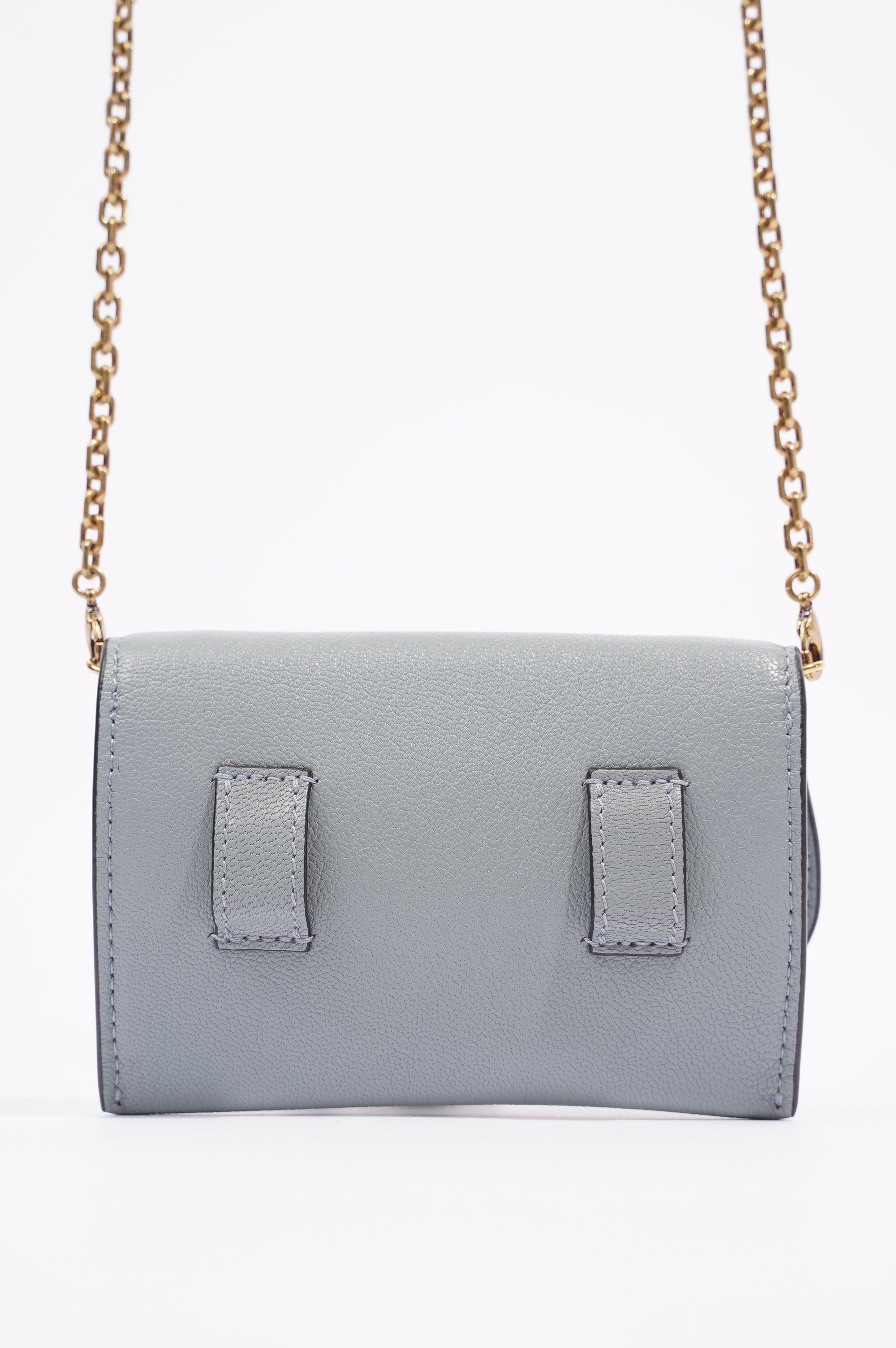 Christian Dior Womens Saddle Pouch Baby Blue Nano