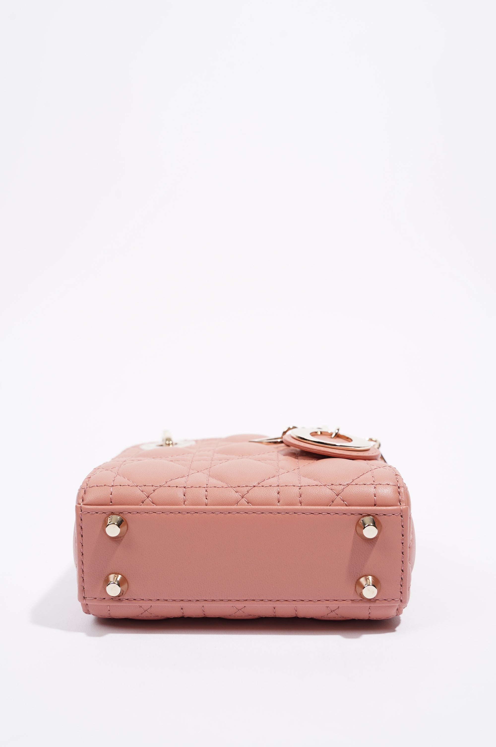 Christian Dior Womens Lady Dior Pink Micro