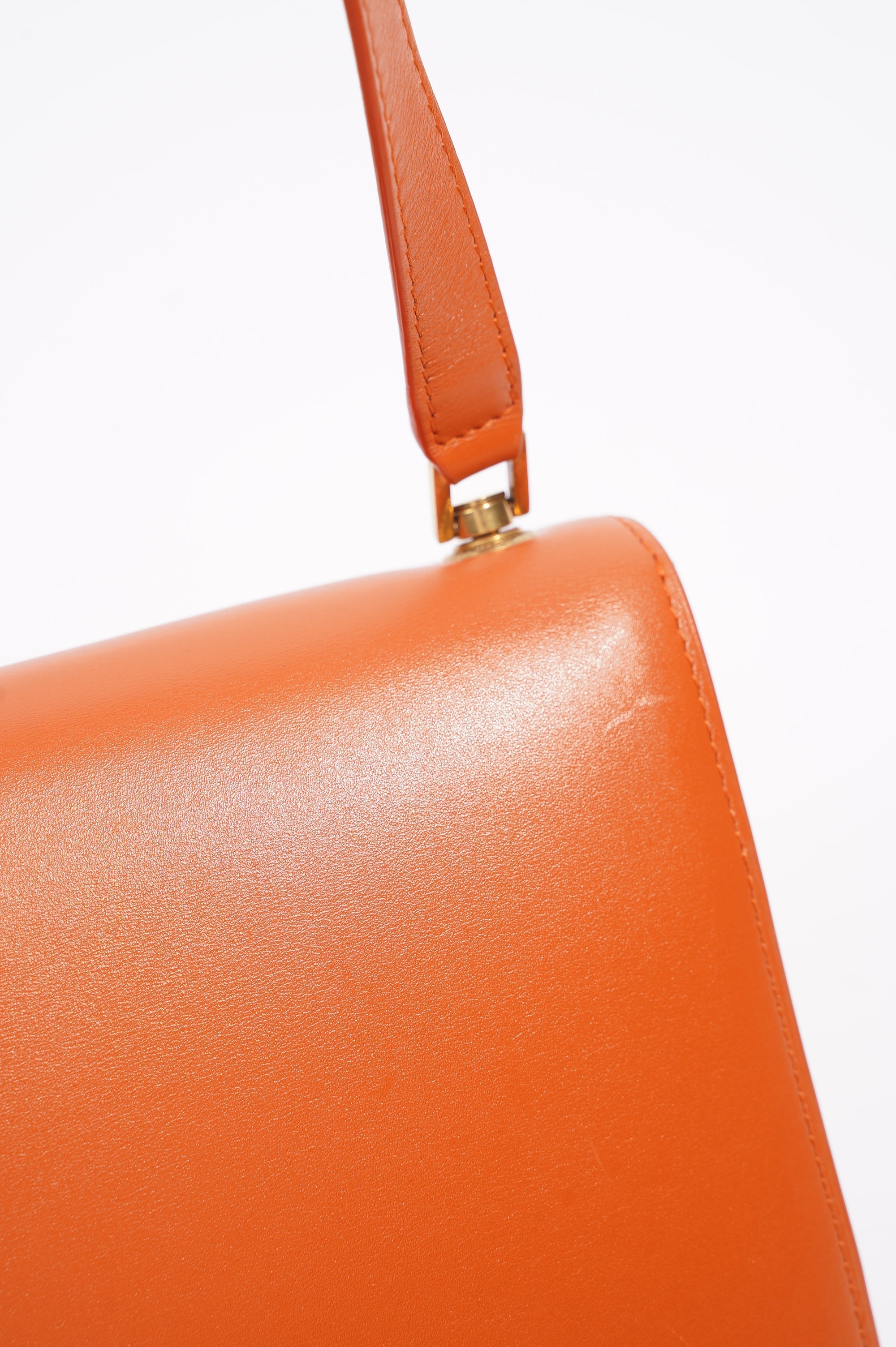 Saint Laurent Womens Le Carre Orange