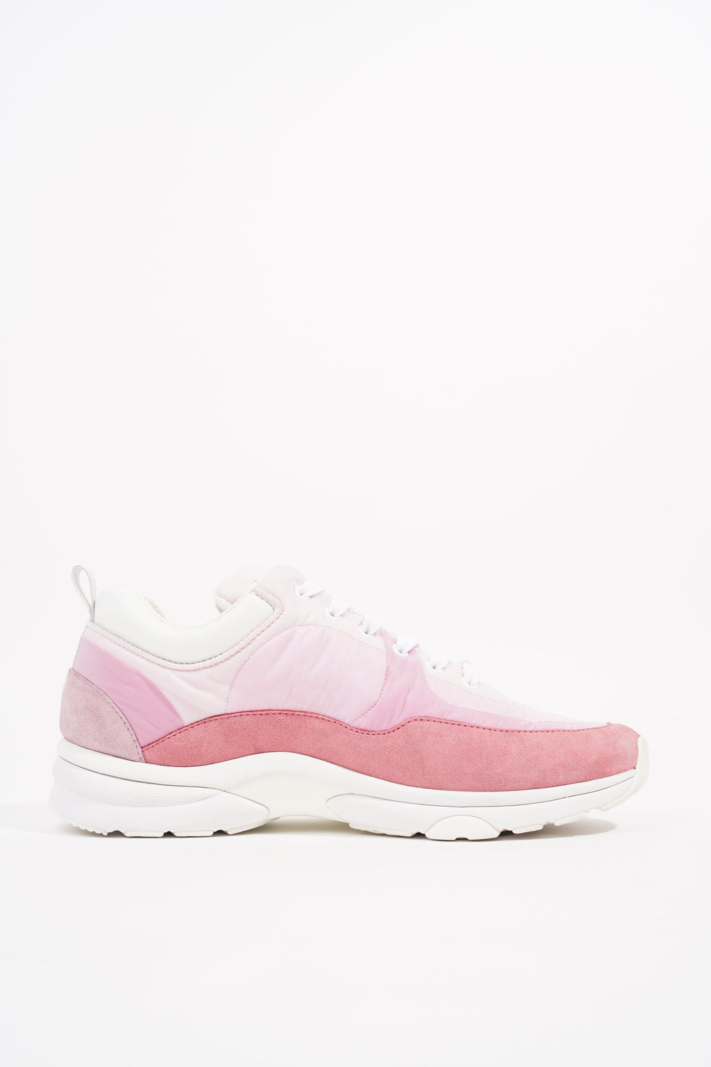 Chanel Womens CC Logo Pink / White EU 41 / UK 8