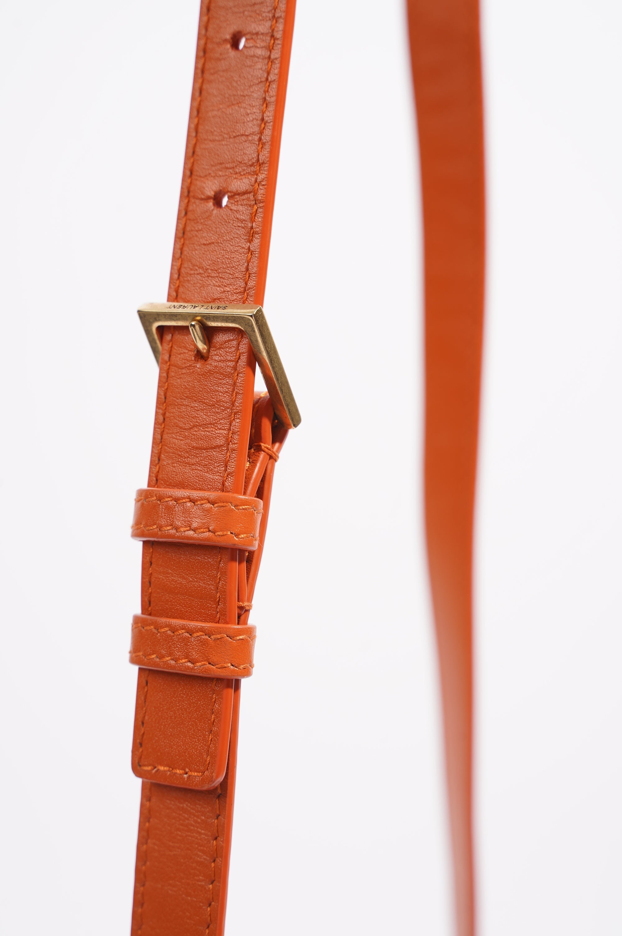 Saint Laurent Womens Le Carre Orange