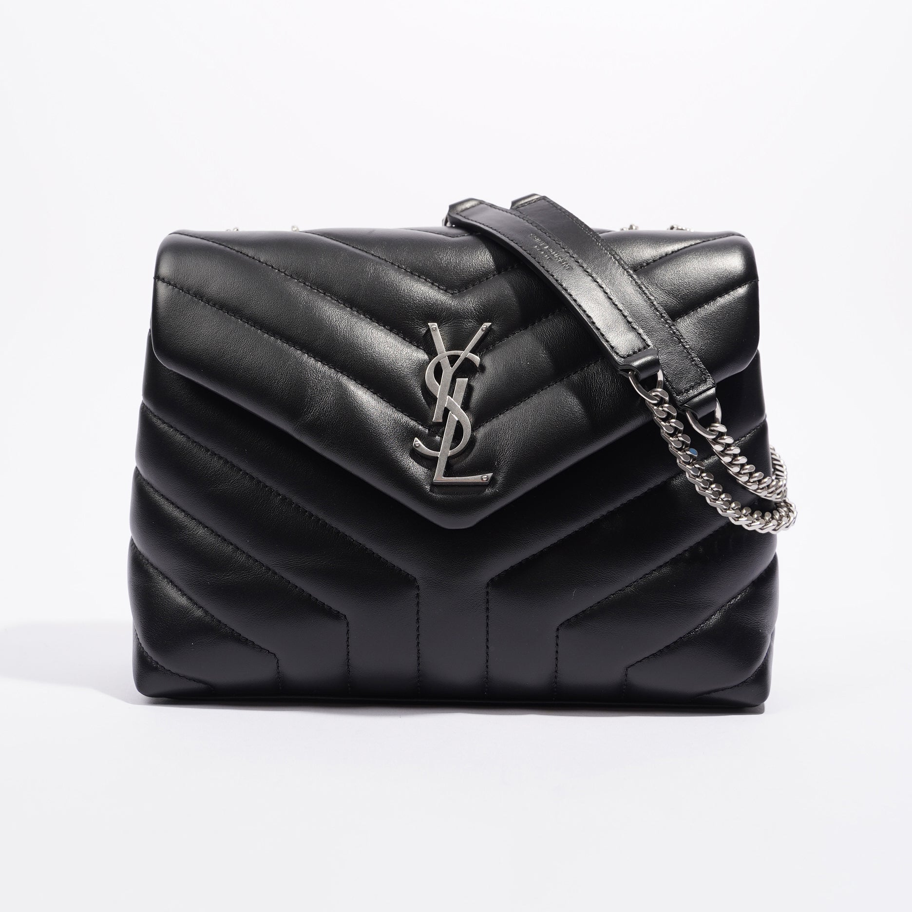Saint Laurent Lou Lou Black / Silver Small