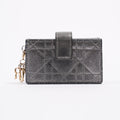 Christian Dior Womens Lady Dior Card Holder Grey