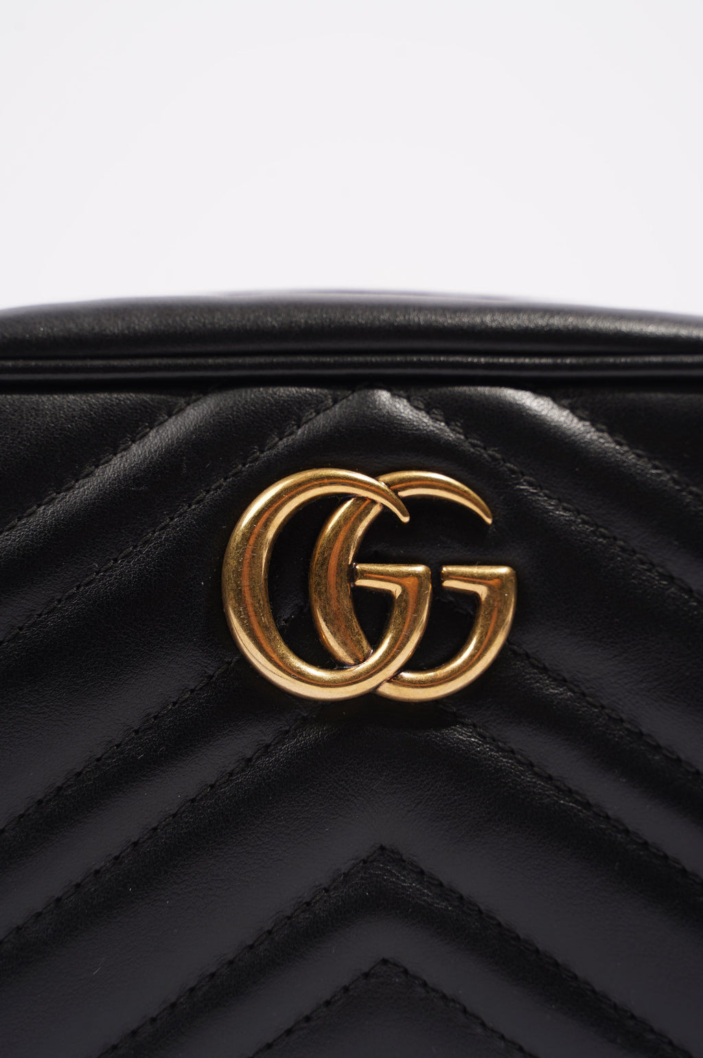 Gucci Womens Marmont Zip Black / Gold Mini