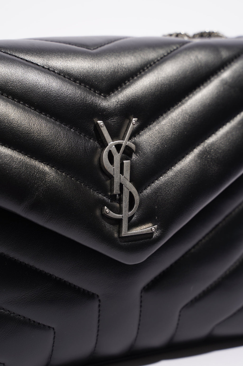 Saint Laurent Lou Lou Black / Silver Small
