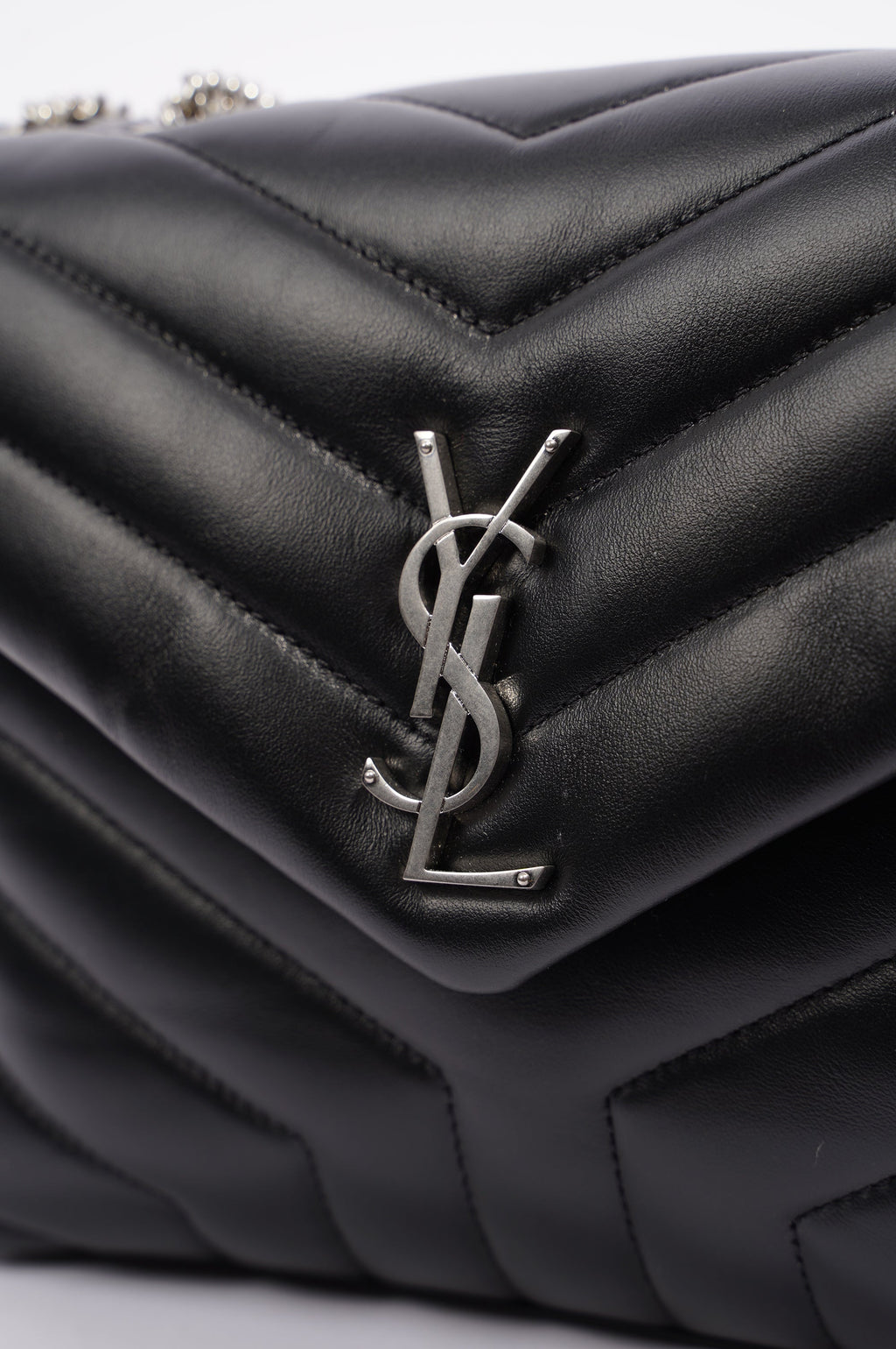 Saint Laurent Lou Lou Black / Silver Small