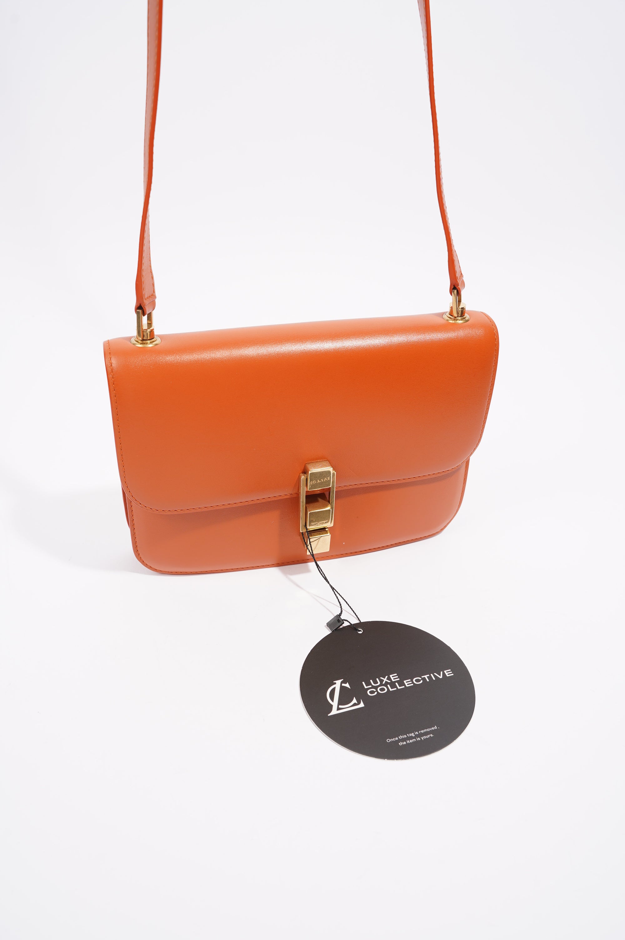Saint Laurent Womens Le Carre Orange