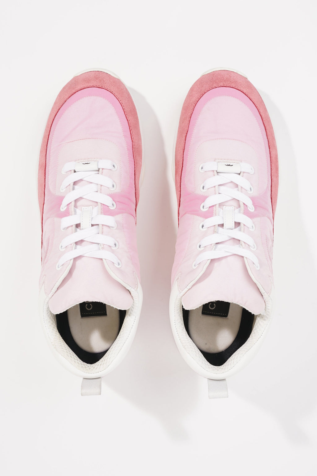 Chanel Womens CC Logo Pink / White EU 41 / UK 8
