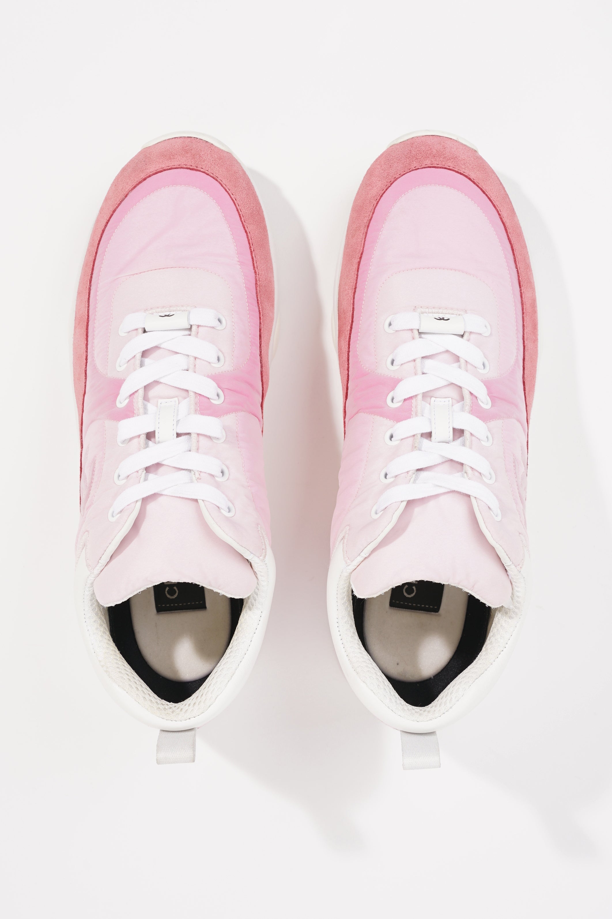Chanel Womens CC Logo Pink / White EU 41 / UK 8