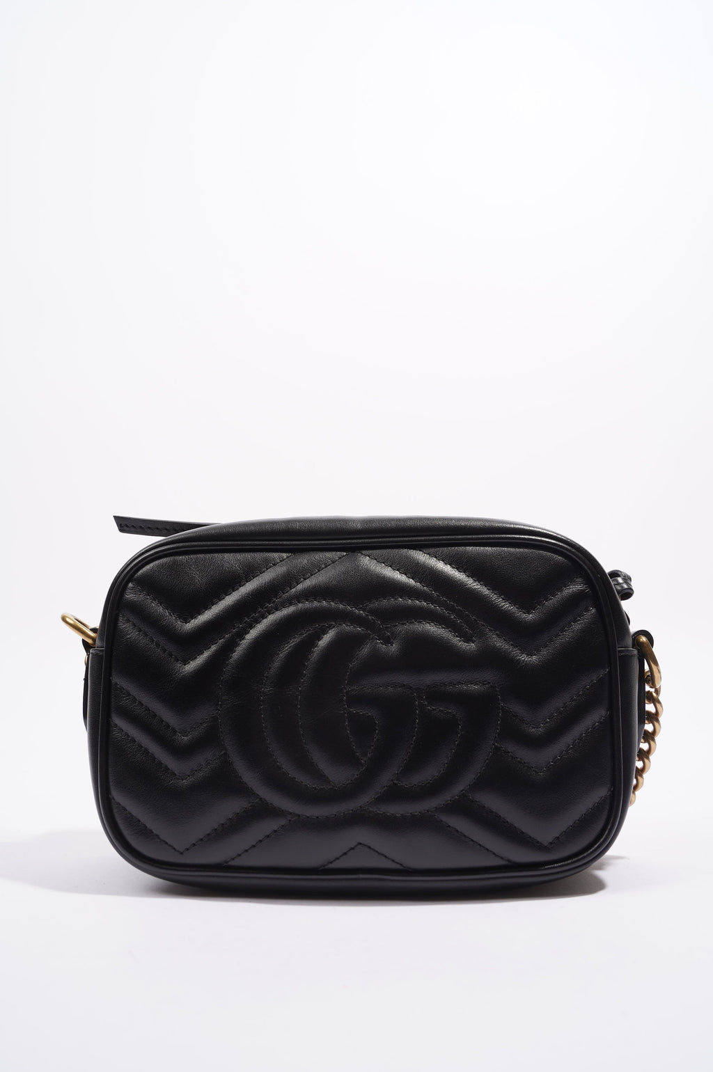 Gucci Womens Marmont Zip Black / Gold Mini