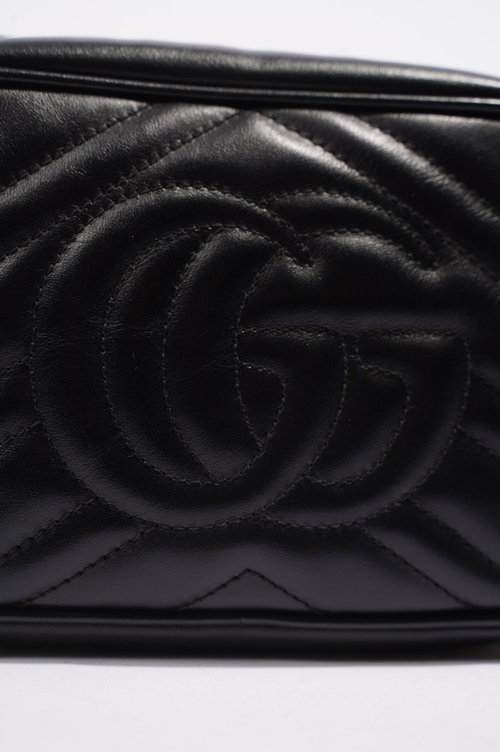 Gucci Womens Marmont Zip Black / Gold Mini