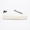 Saint Laurent Womens Low Top Sneaker White / Black EU 40 / UK 7