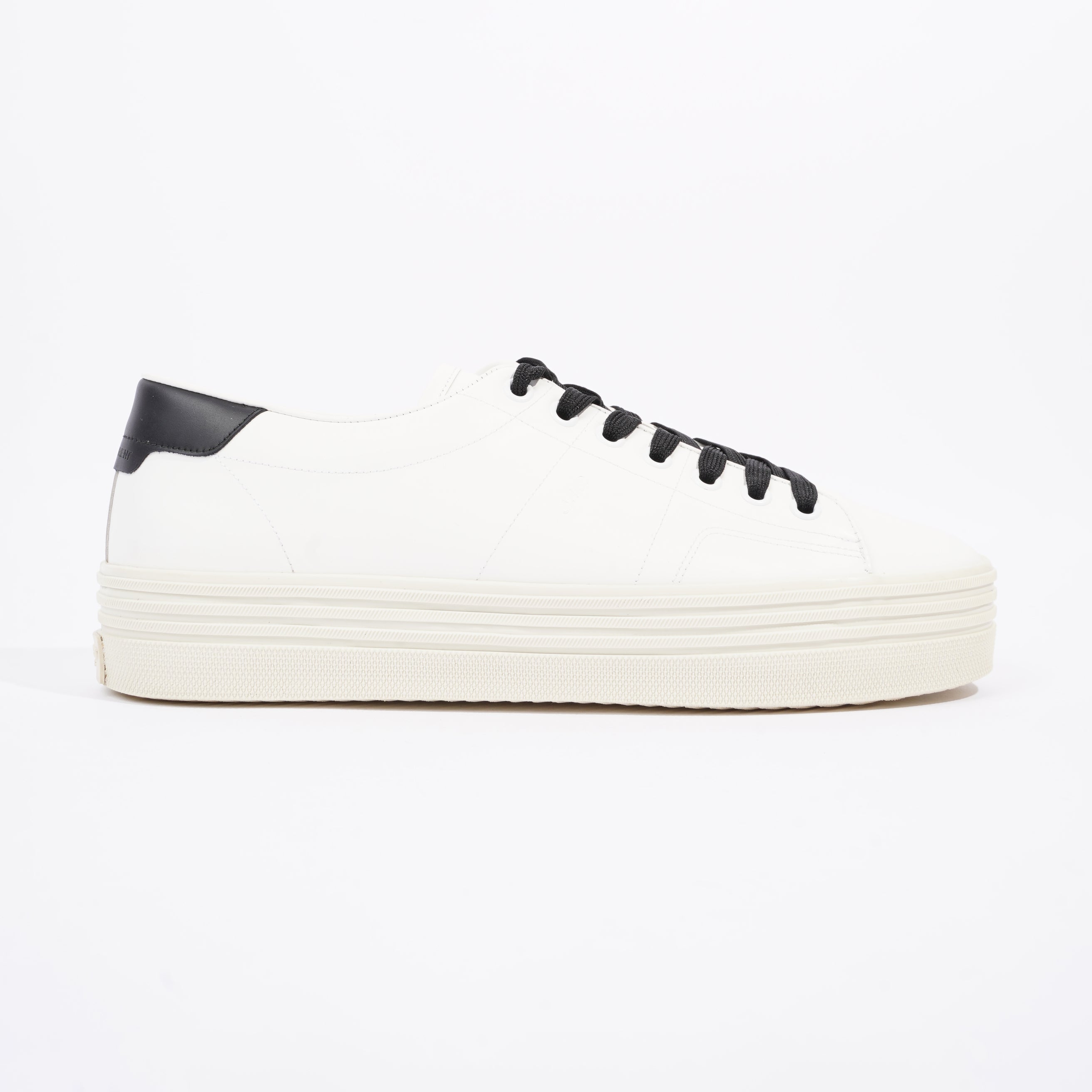 Saint Laurent Womens Low Top Sneaker White / Black EU 40 / UK 7