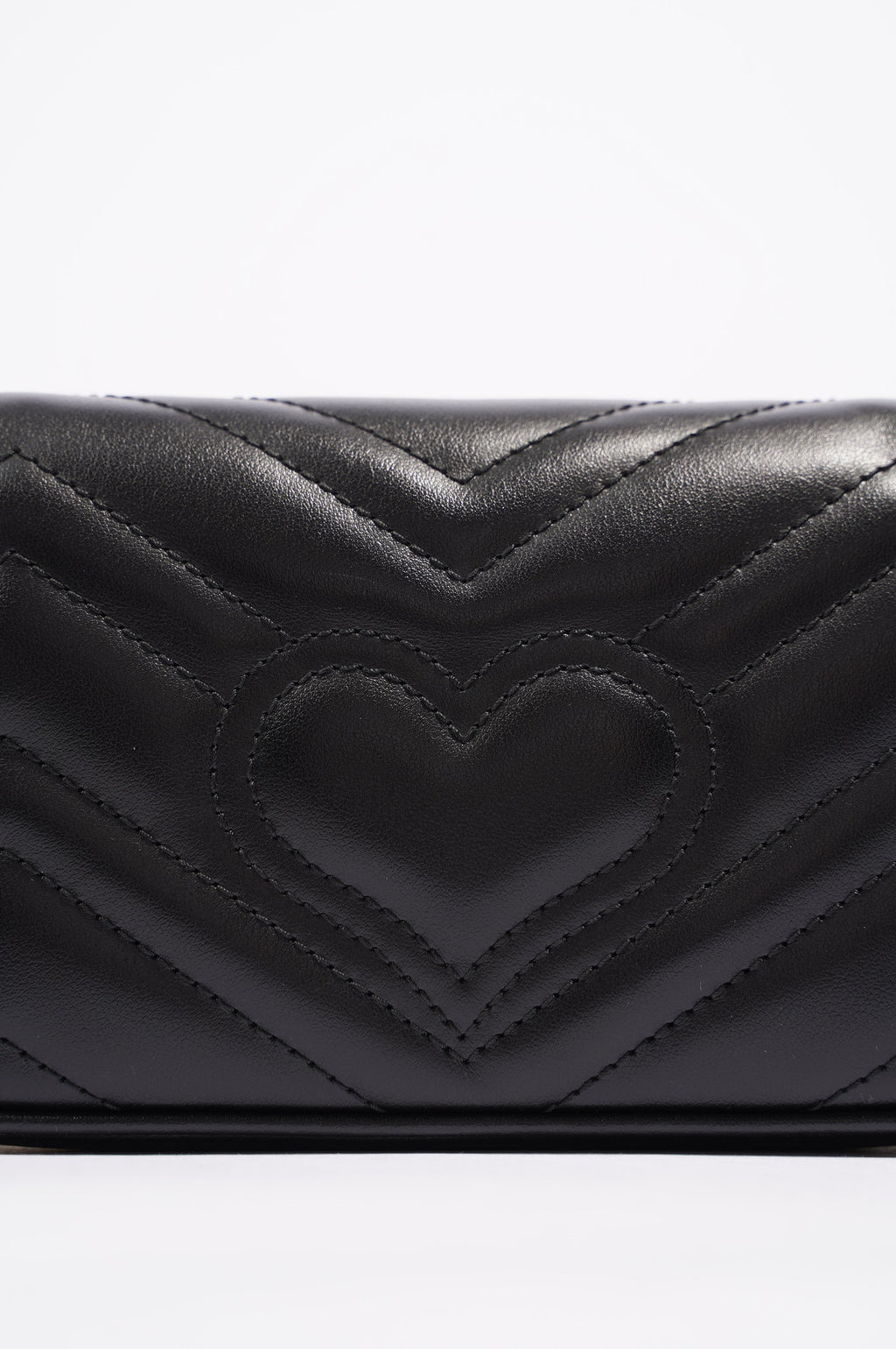 Gucci Womens Marmont Bag Black Leather Super Mini