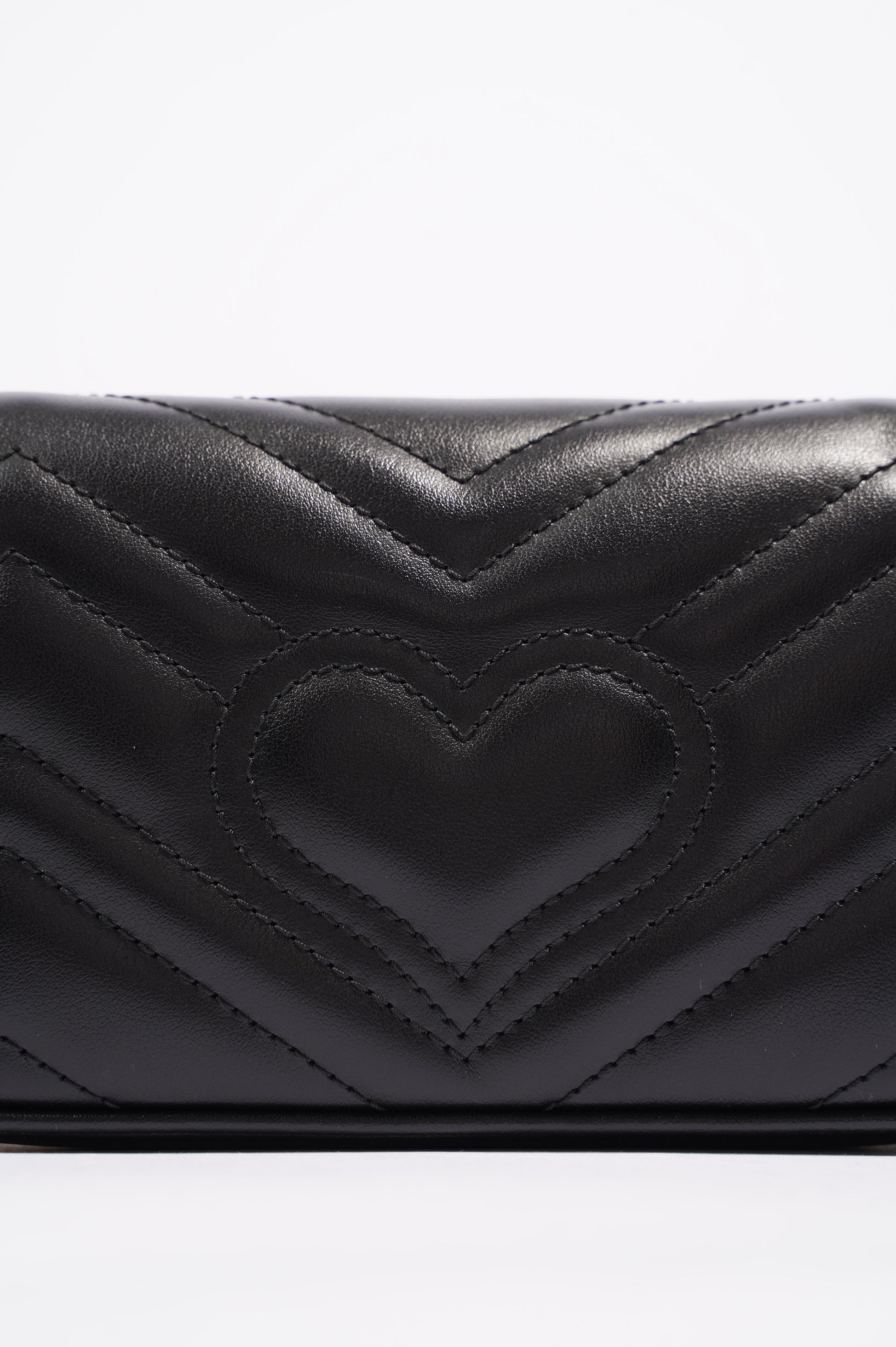 Gucci Womens Marmont Bag Black Leather Super Mini