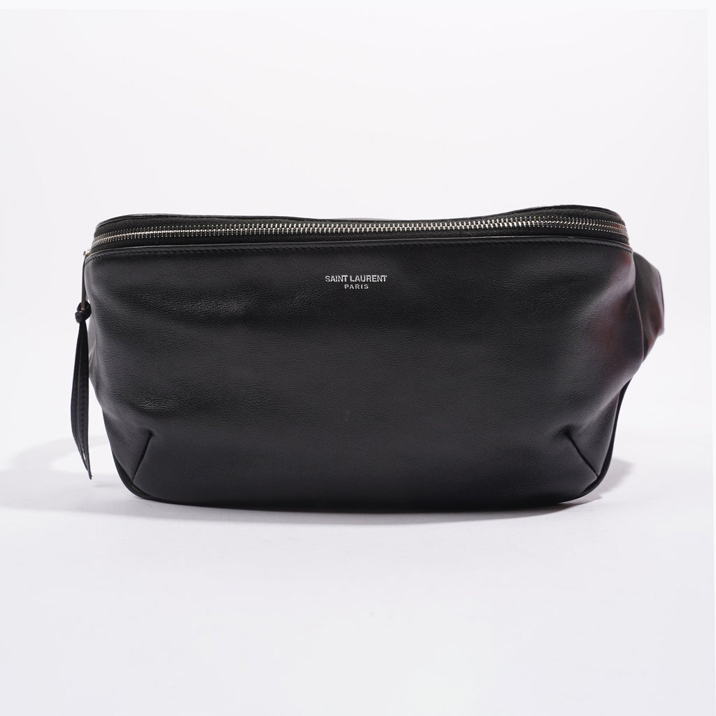 Saint Laurent Womens Leather Belt Bag Black