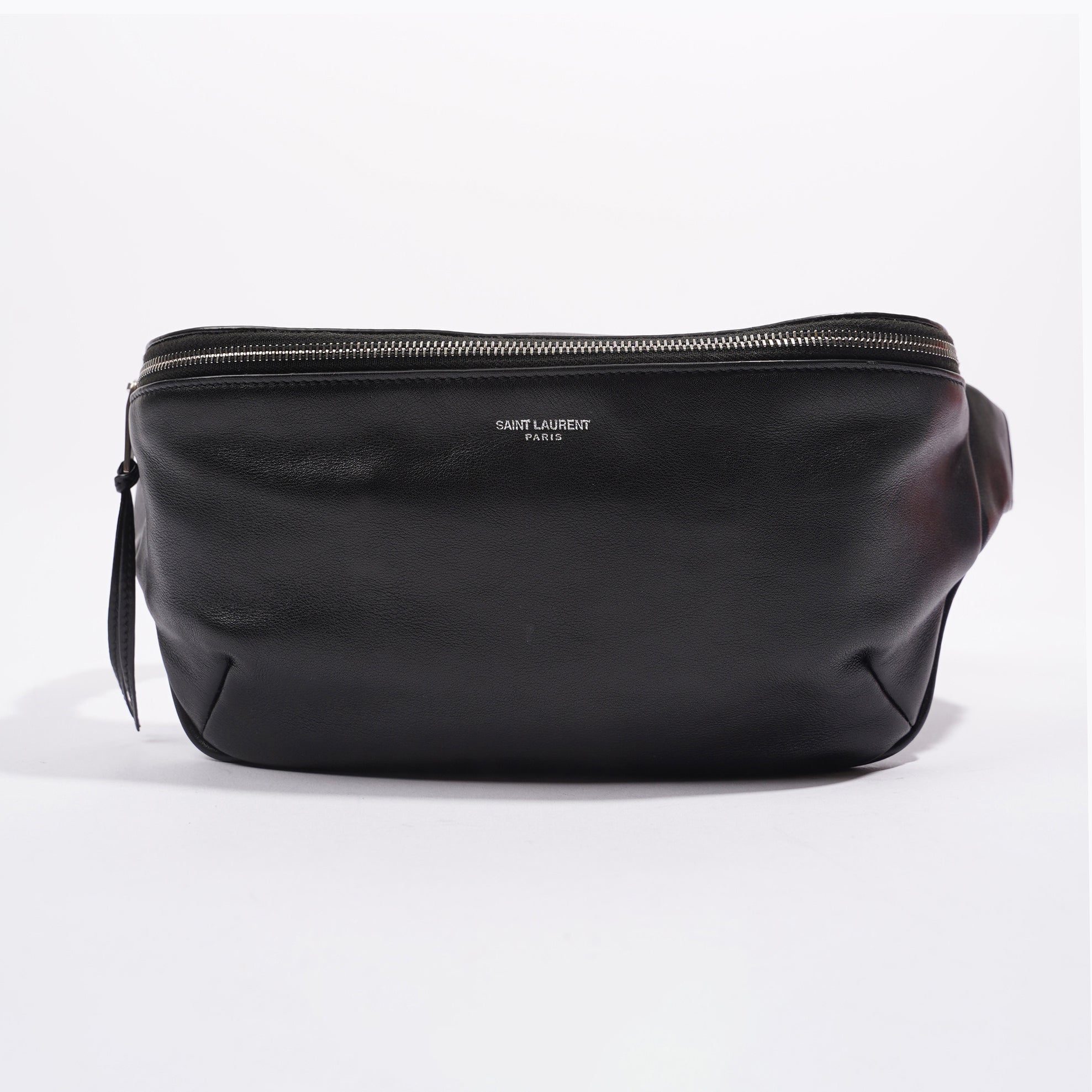 Saint Laurent Womens Leather Belt Bag Black