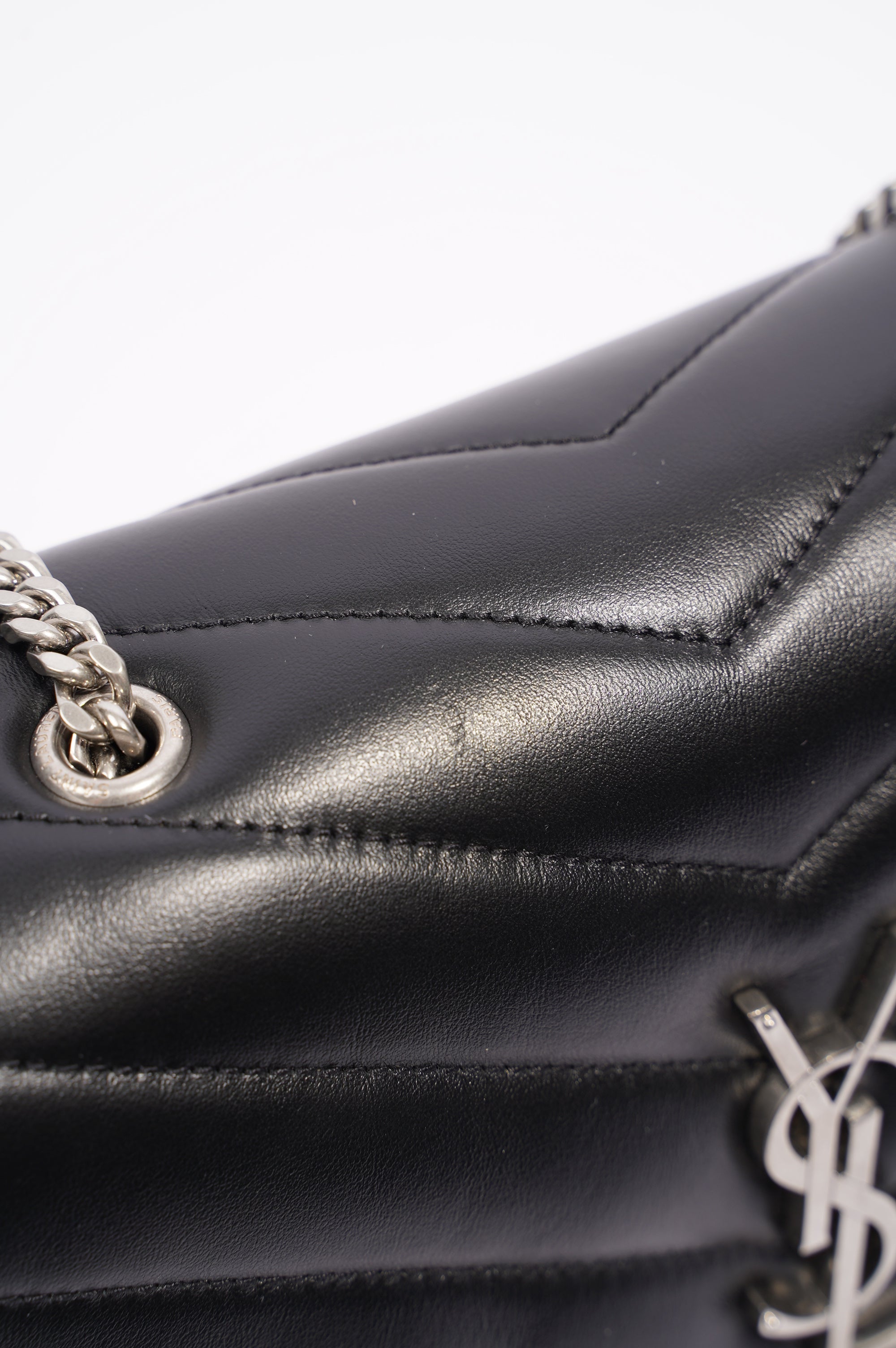 Saint Laurent Lou Lou Black / Silver Small