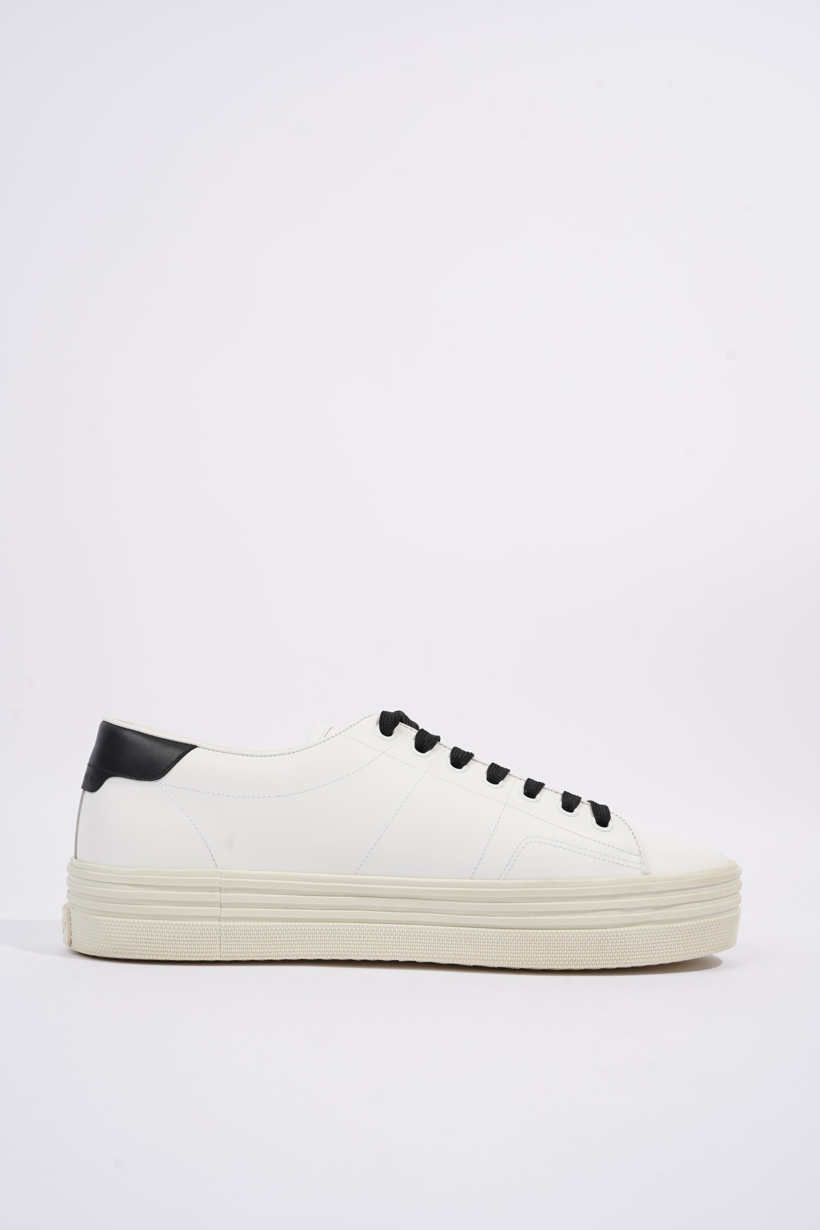 Saint Laurent Womens Low Top Sneaker White / Black EU 40 / UK 7
