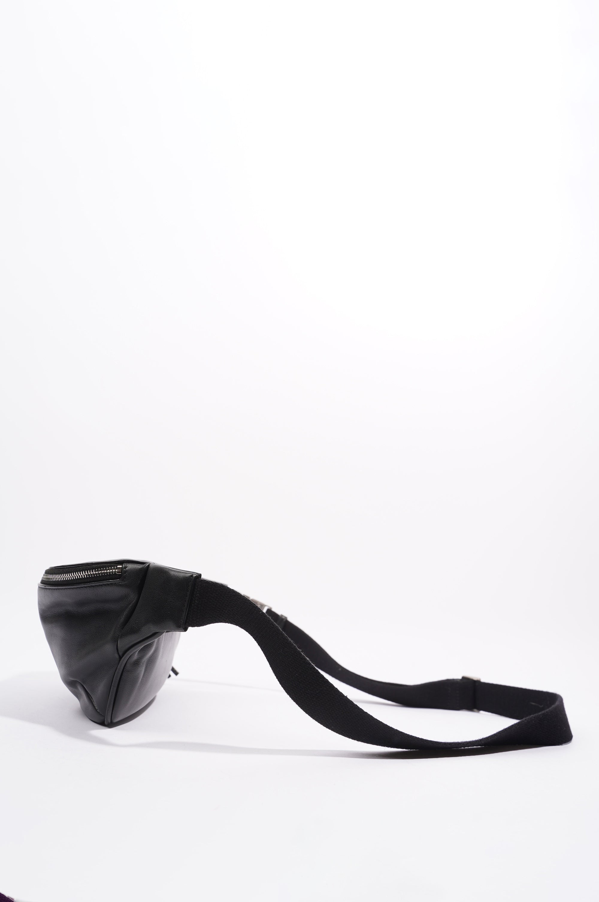 Saint Laurent Womens Leather Belt Bag Black