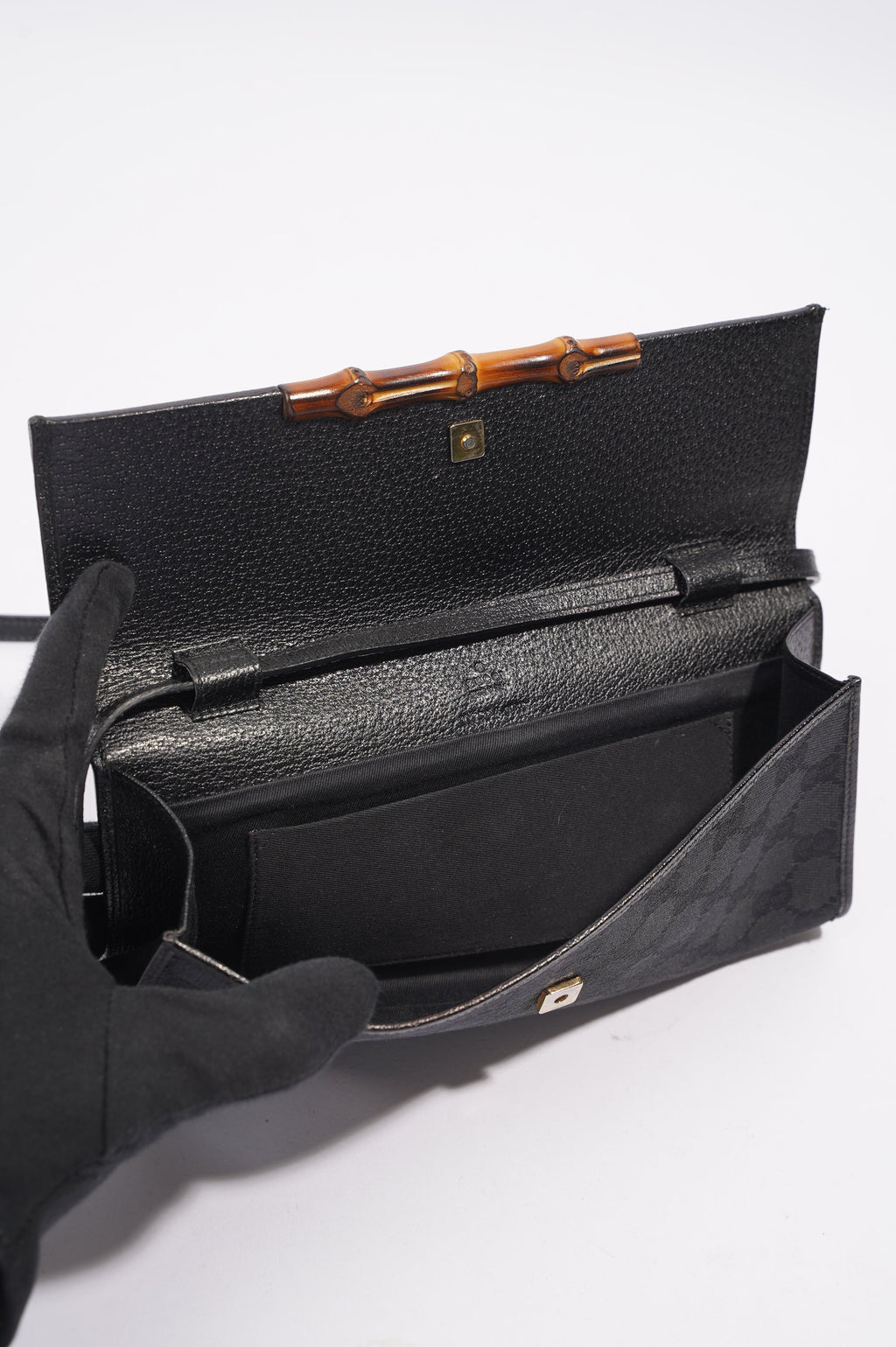 Gucci Womens Vintage Clutch Black