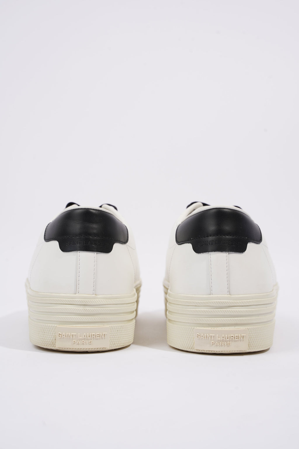 Saint Laurent Womens Low Top Sneaker White / Black EU 40 / UK 7