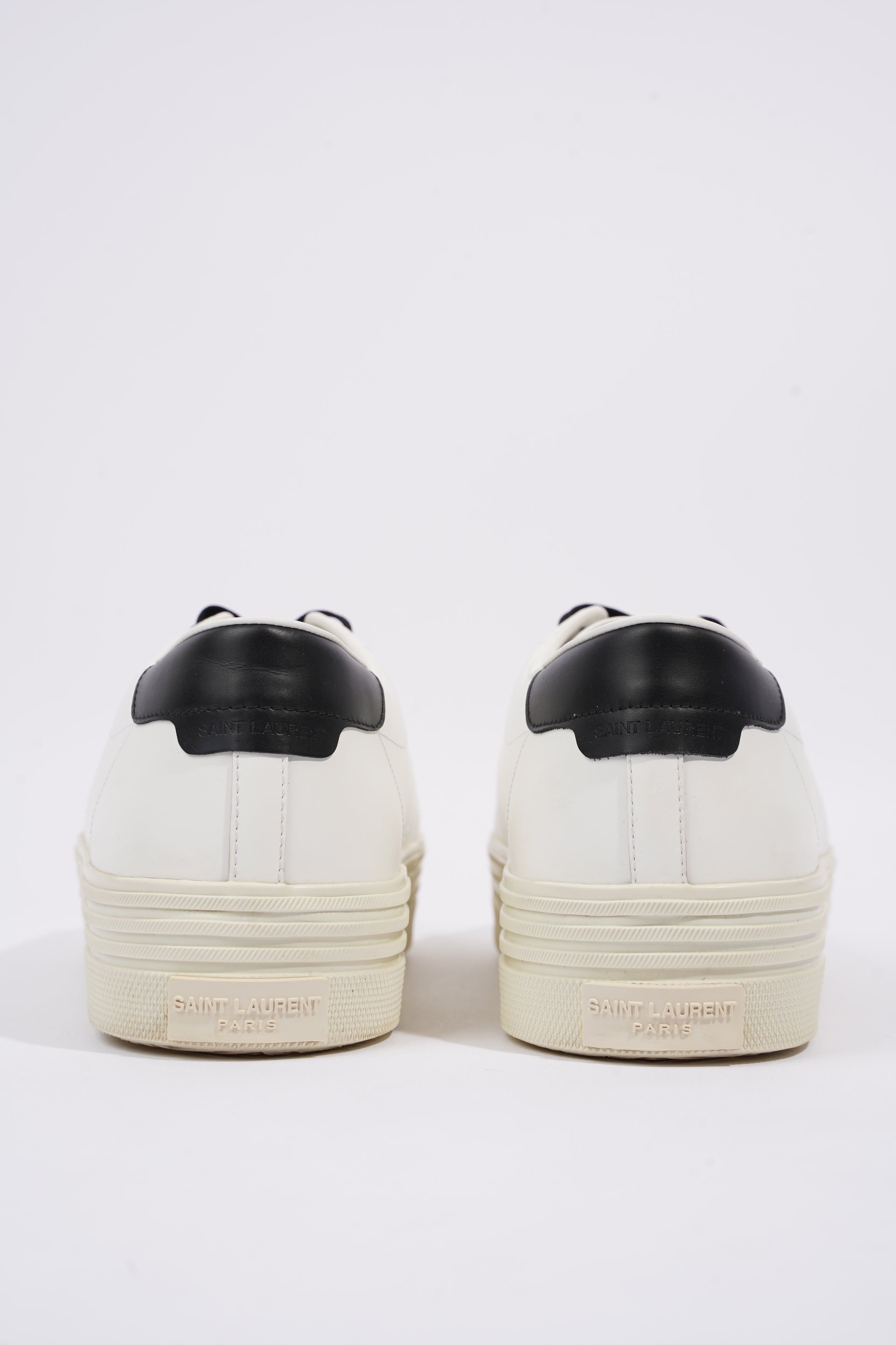 Saint Laurent Womens Low Top Sneaker White / Black EU 40 / UK 7