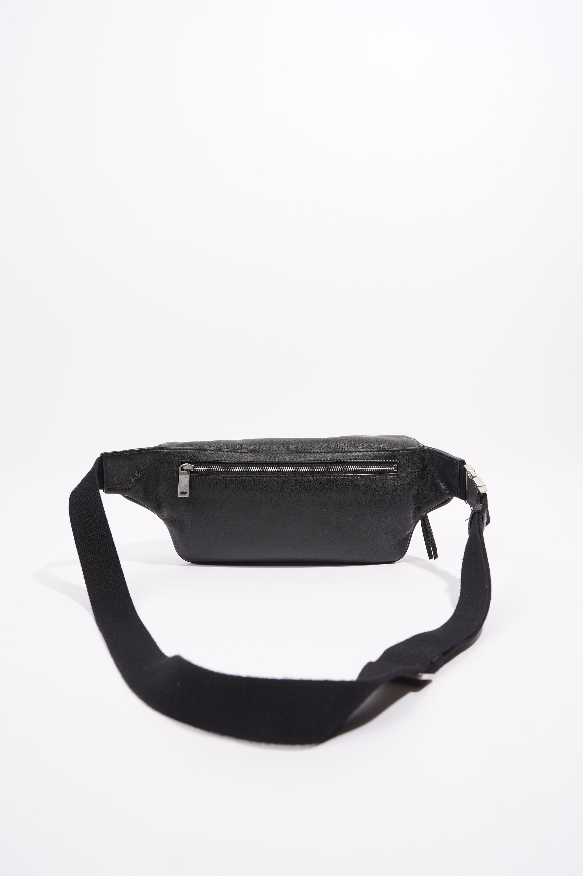 Saint Laurent Womens Leather Belt Bag Black