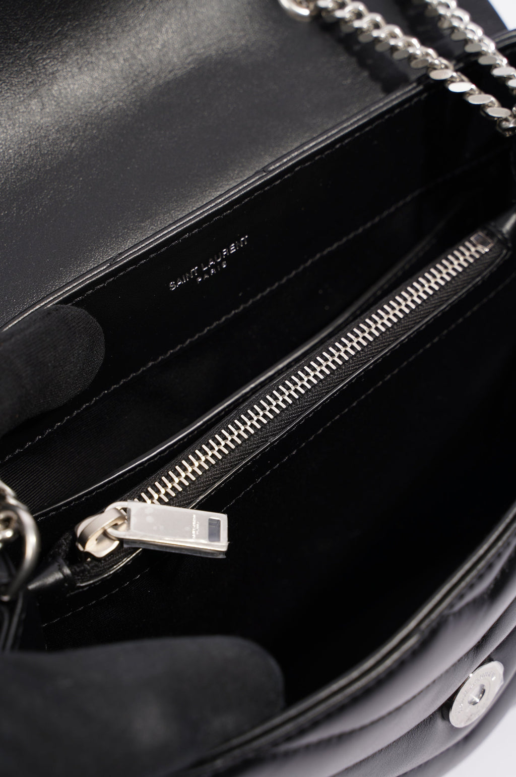 Saint Laurent Lou Lou Black / Silver Small
