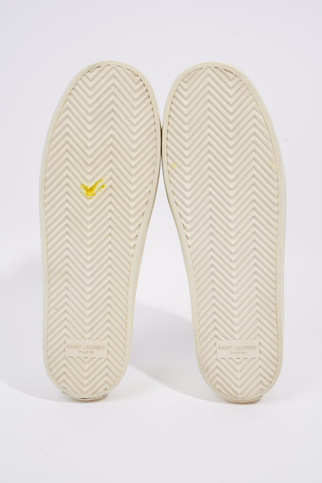 Saint Laurent Womens Low Top Sneaker White / Black EU 40 / UK 7