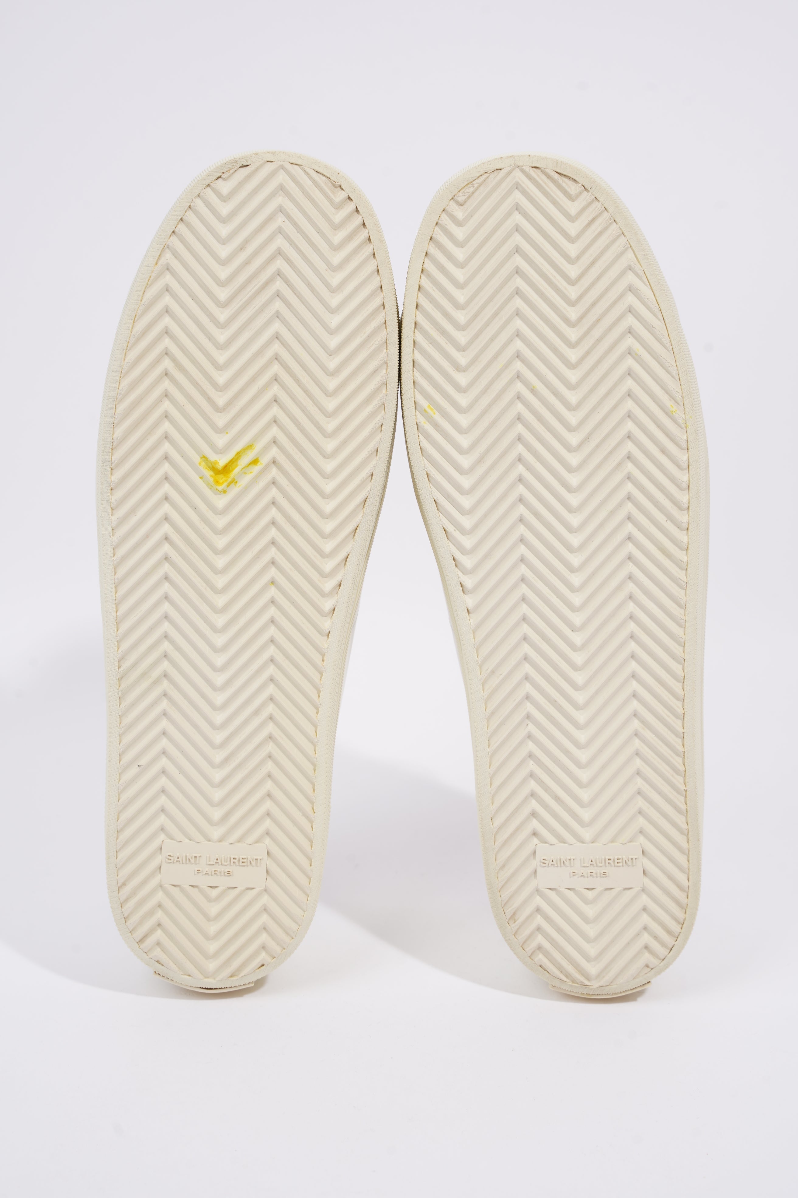 Saint Laurent Womens Low Top Sneaker White / Black EU 40 / UK 7