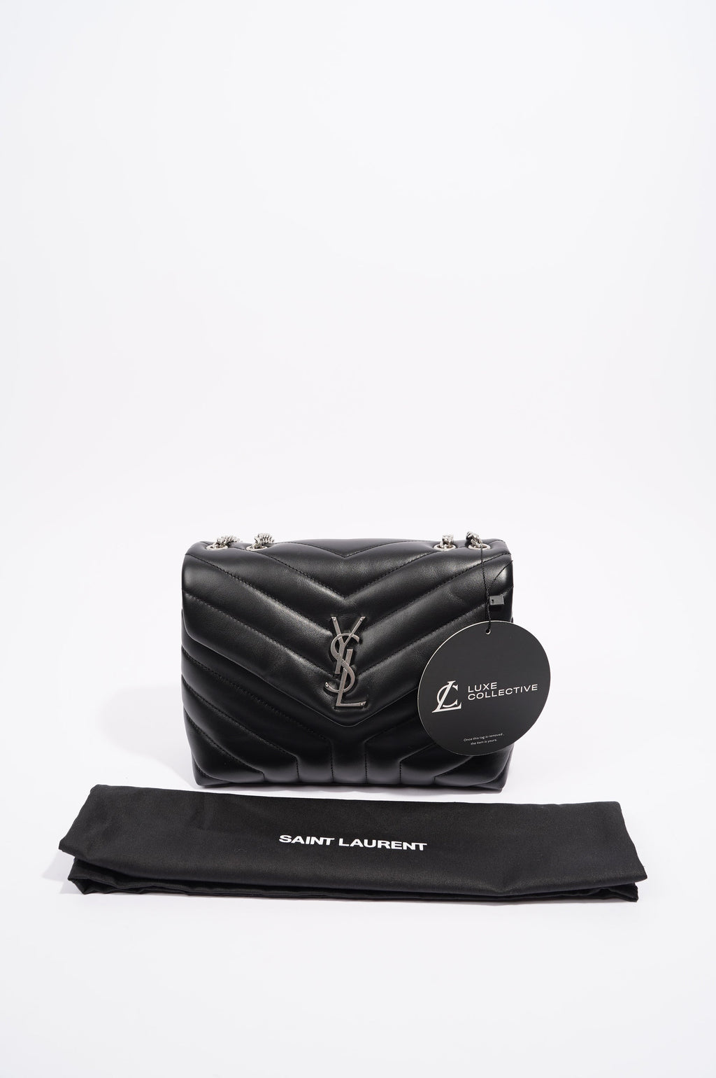 Saint Laurent Lou Lou Black / Silver Small