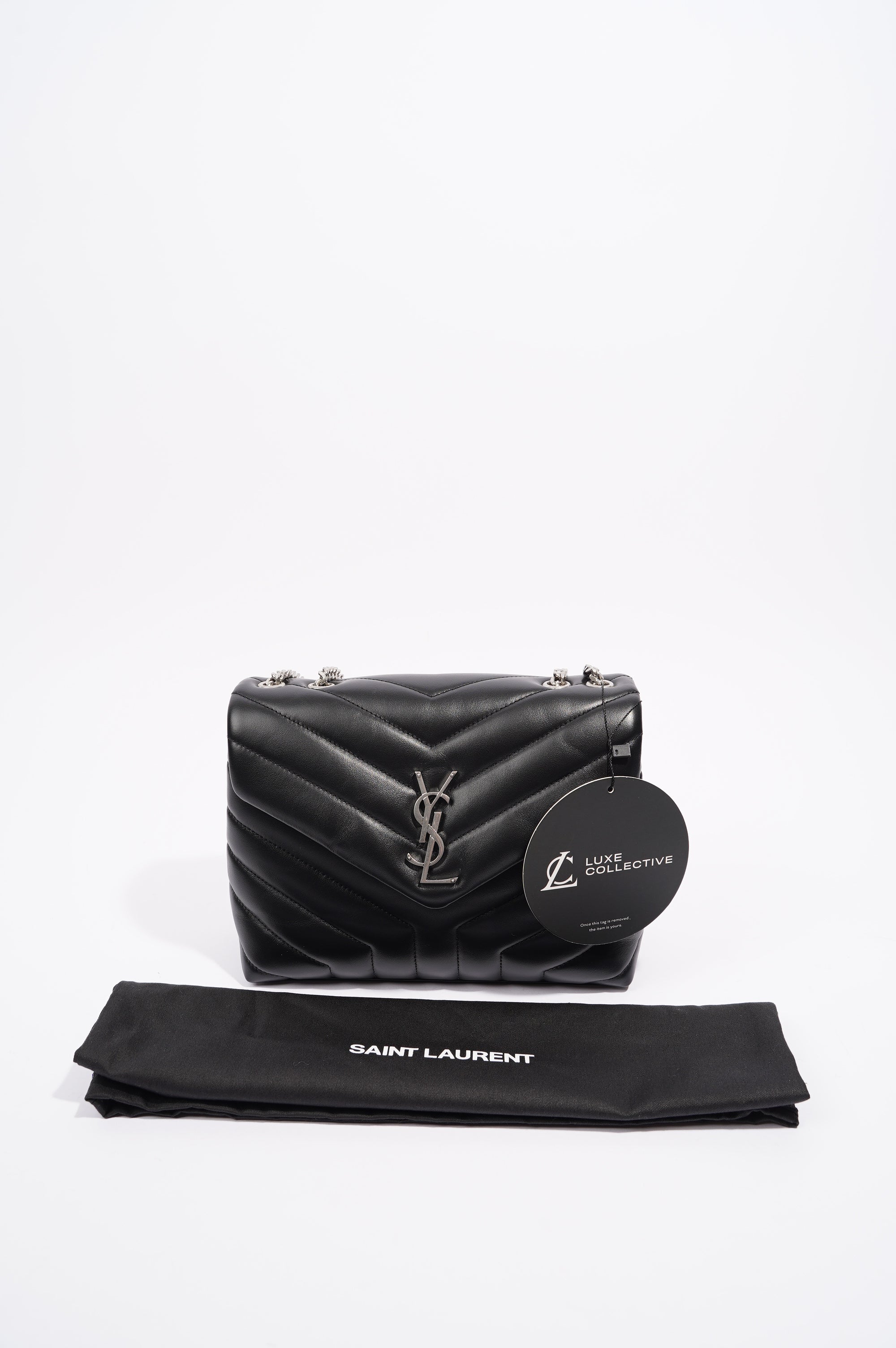 Saint Laurent Lou Lou Black / Silver Small