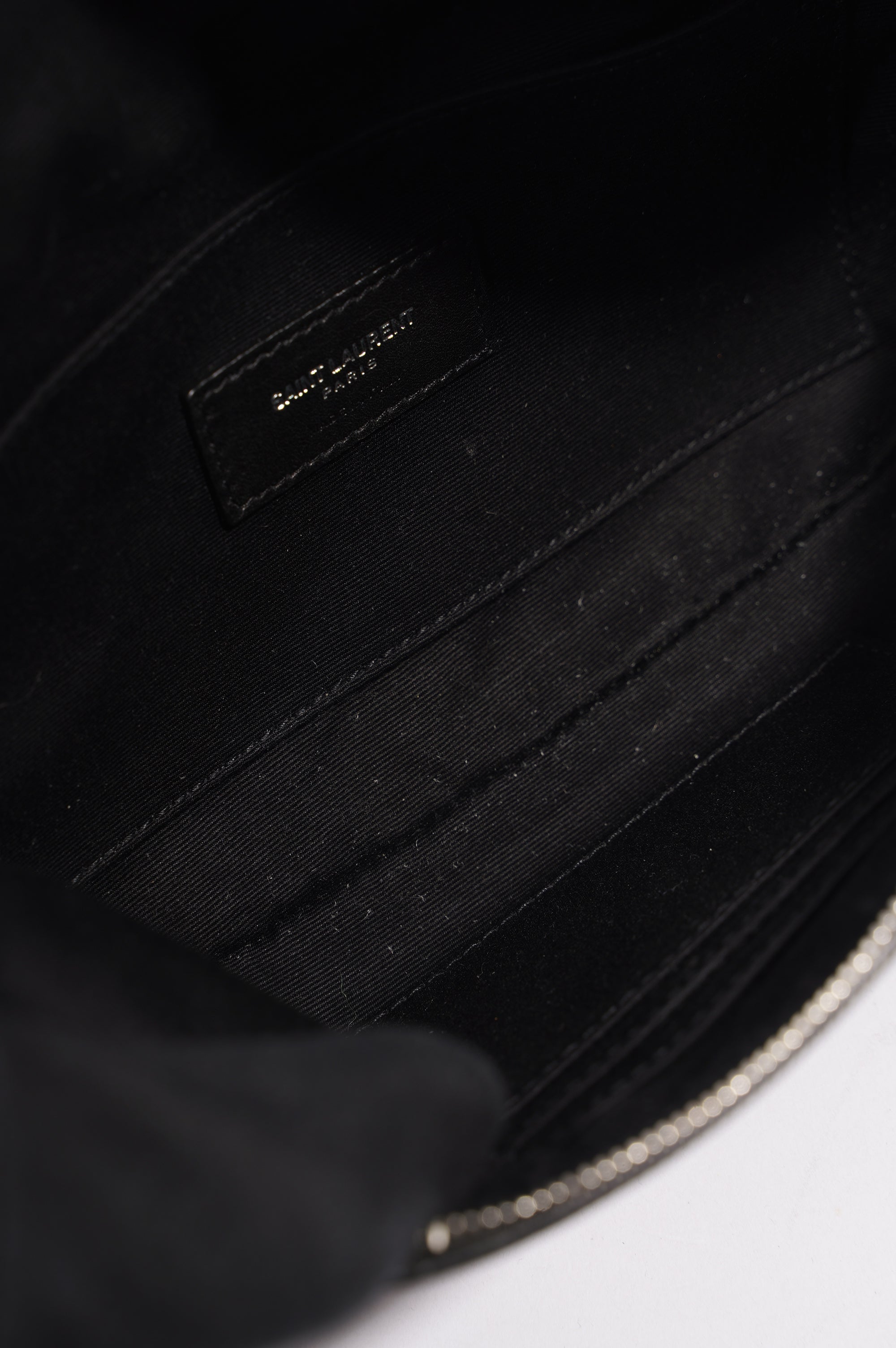 Saint Laurent Womens Leather Belt Bag Black