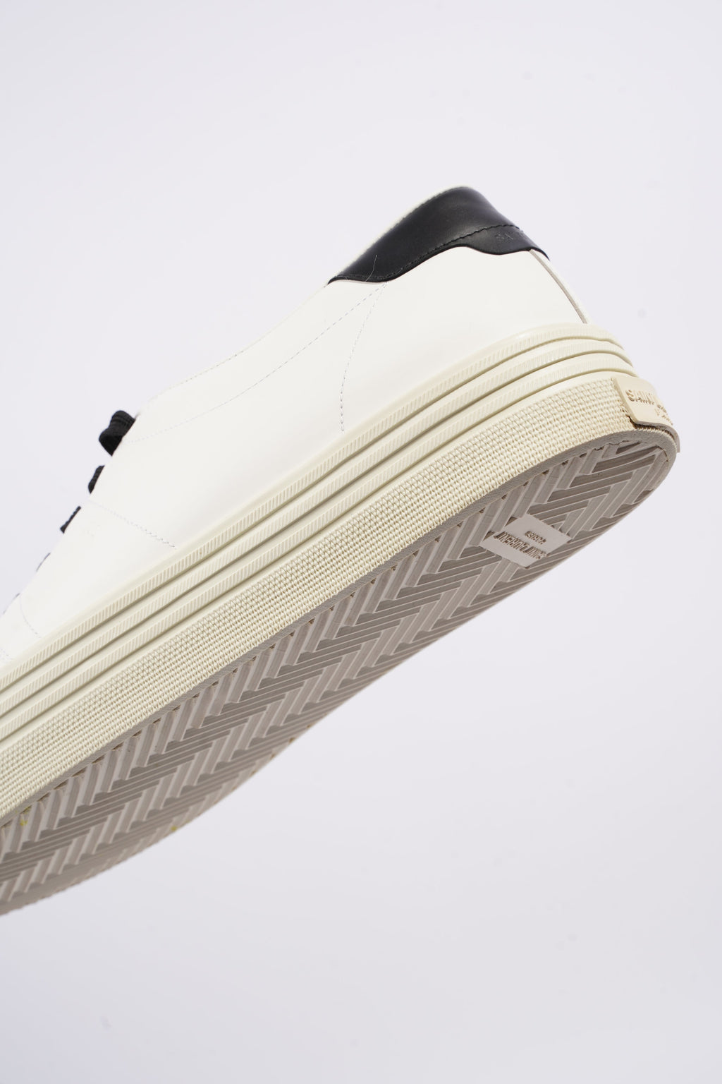 Saint Laurent Womens Low Top Sneaker White / Black EU 40 / UK 7