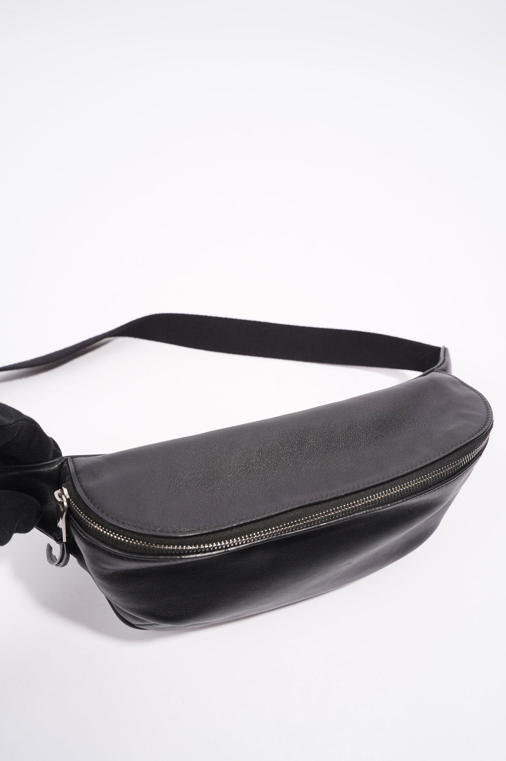 Saint Laurent Womens Leather Belt Bag Black
