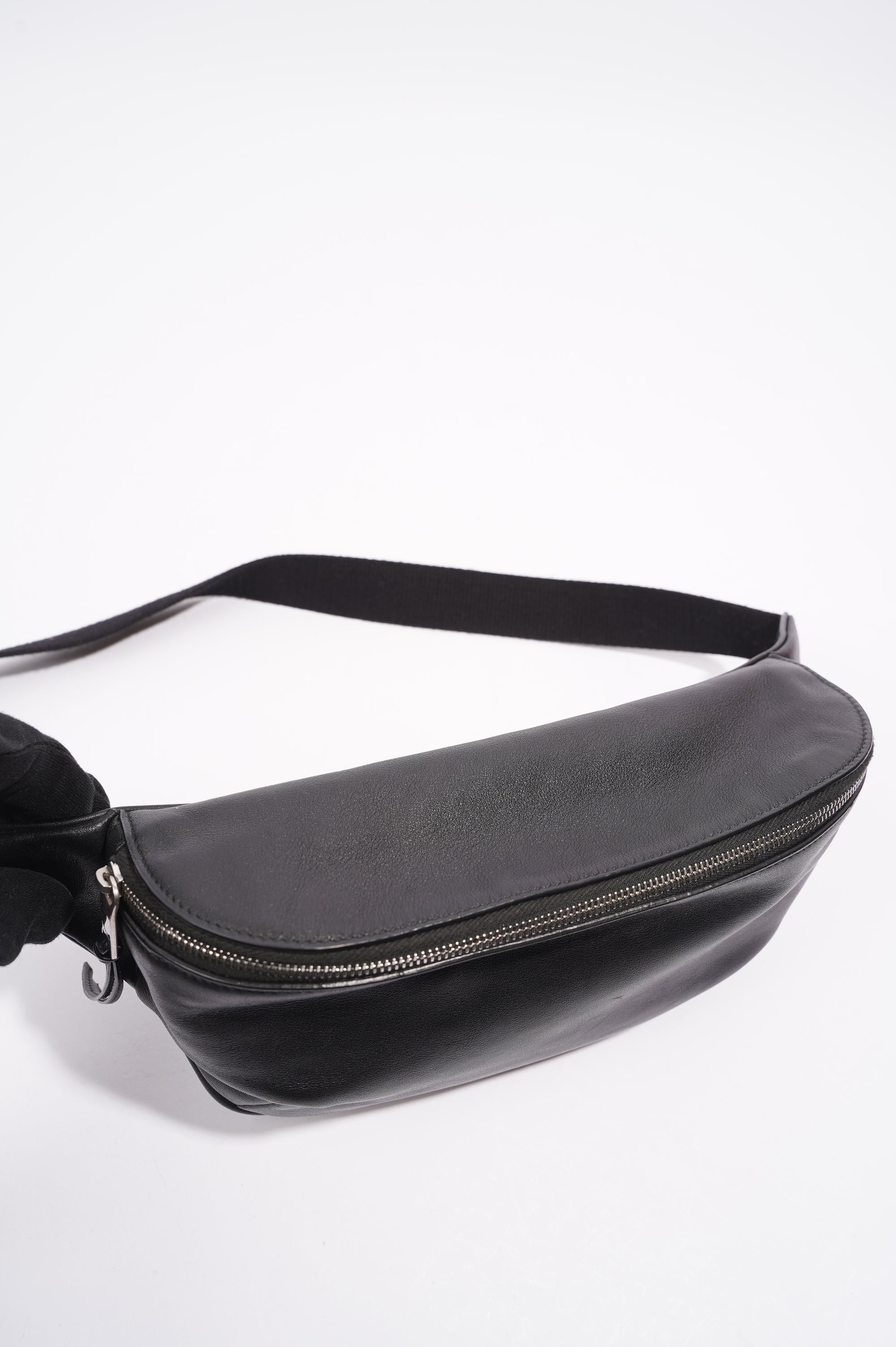 Saint Laurent Womens Leather Belt Bag Black